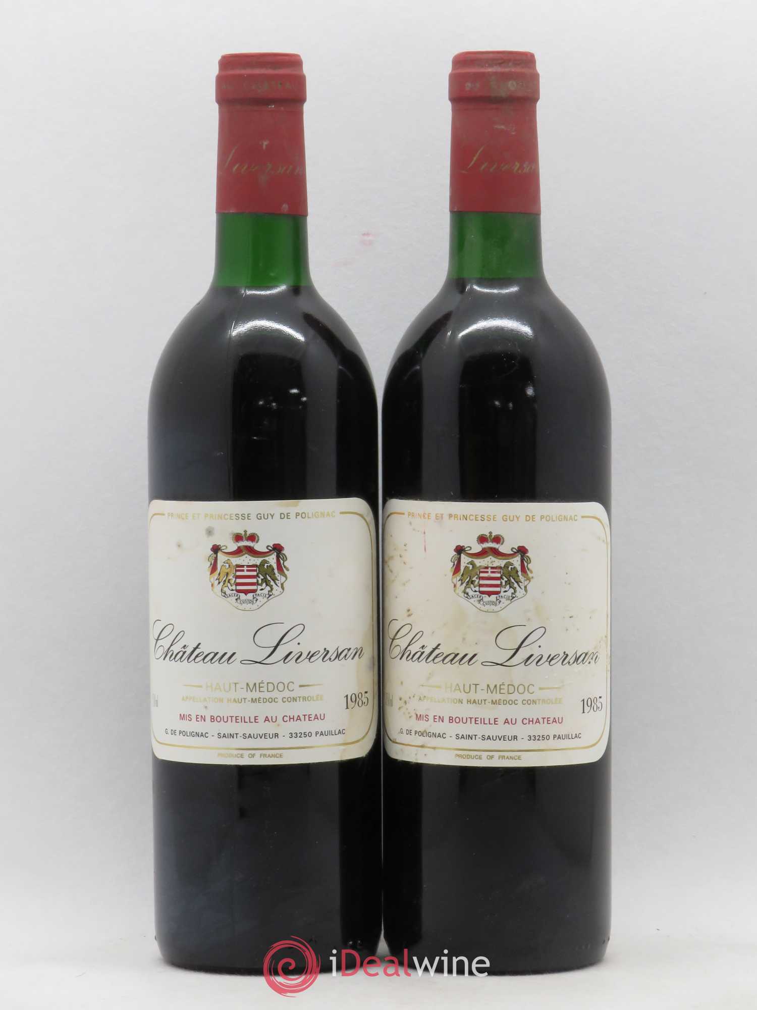 Château Liversan Cru Bourgeois 1985 - Lot de 2 bouteilles - 0