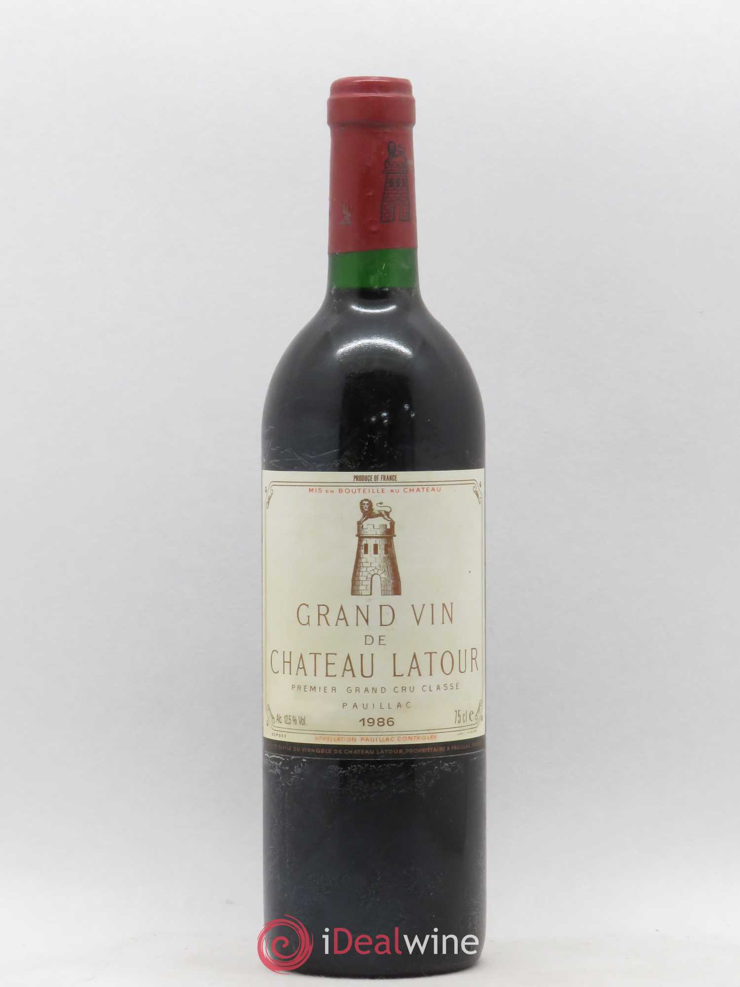 Château Latour 1er Grand Cru Classé 1986 - Lot de 1 bouteille - 0