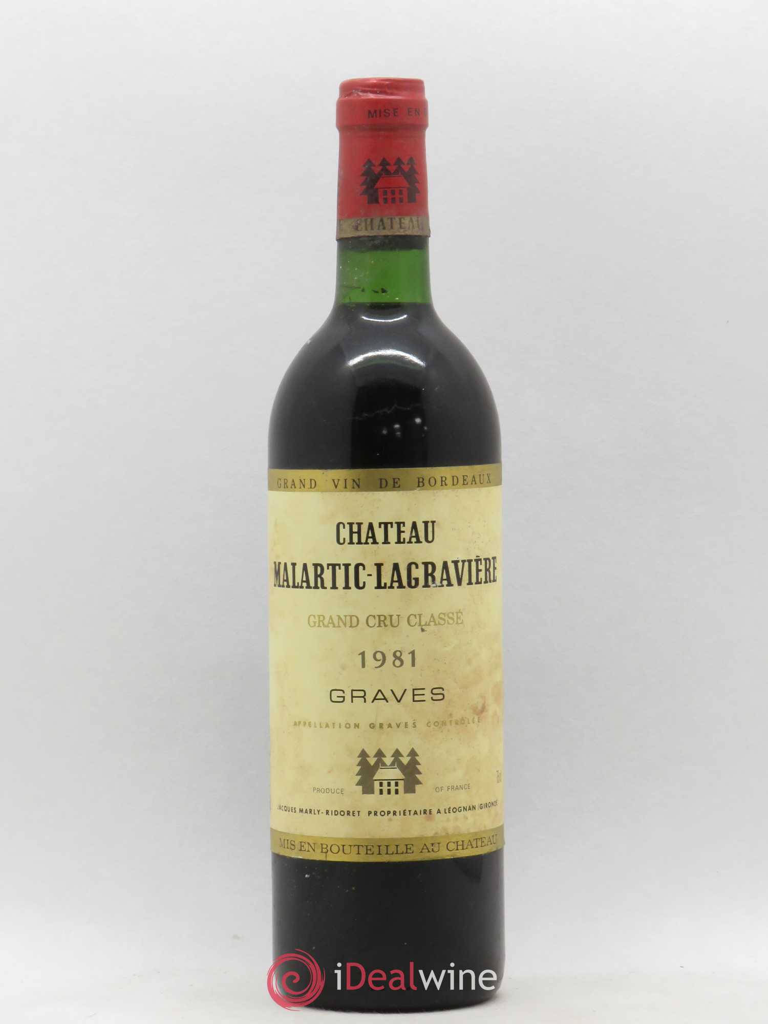 Château Malartic-Lagravière Cru Classé de Graves 1981 - Lot de 1 bouteille - 0