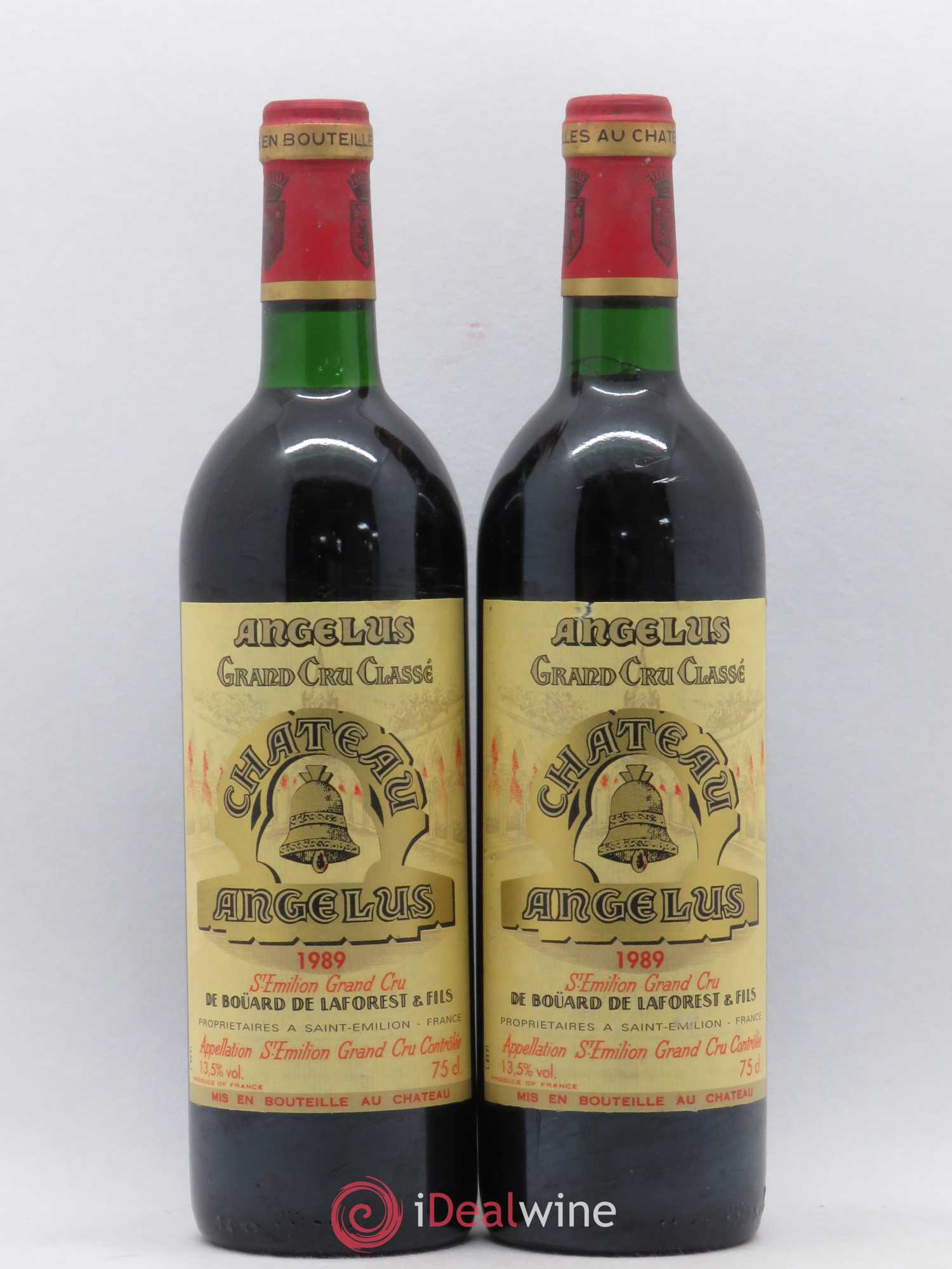 Château Angélus 1er Grand Cru Classé A 1989 - Lot de 2 bouteilles - 0