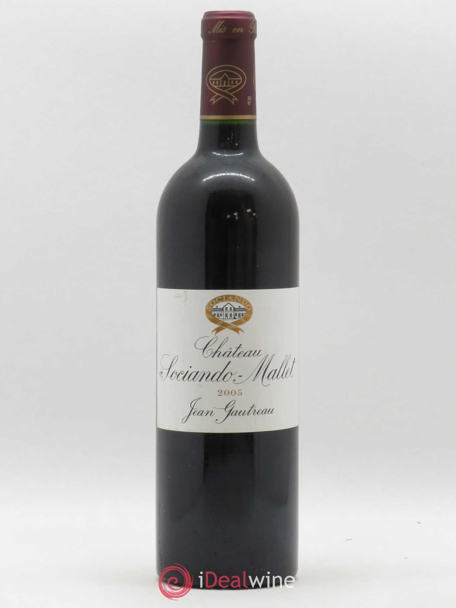 Château Sociando Mallet 2005 - Lot de 1 bouteille - 0