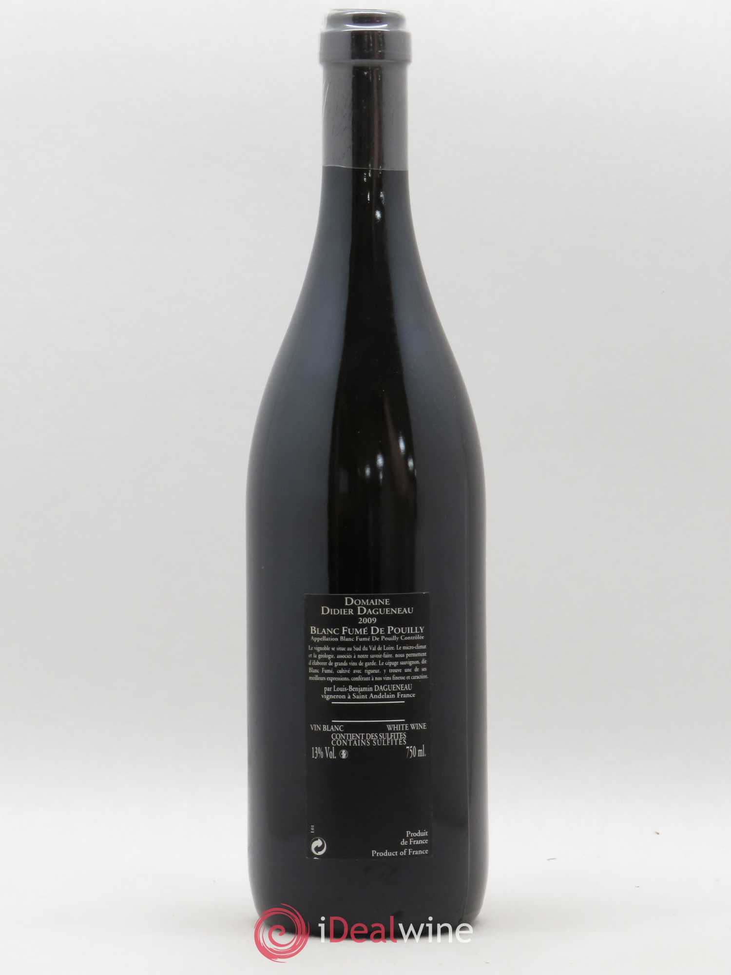 Vin de France (anciennement Pouilly-Fumé) Silex Dagueneau (Domaine Didier - Louis-Benjamin) 2009 - Lot de 1 bouteille - 1