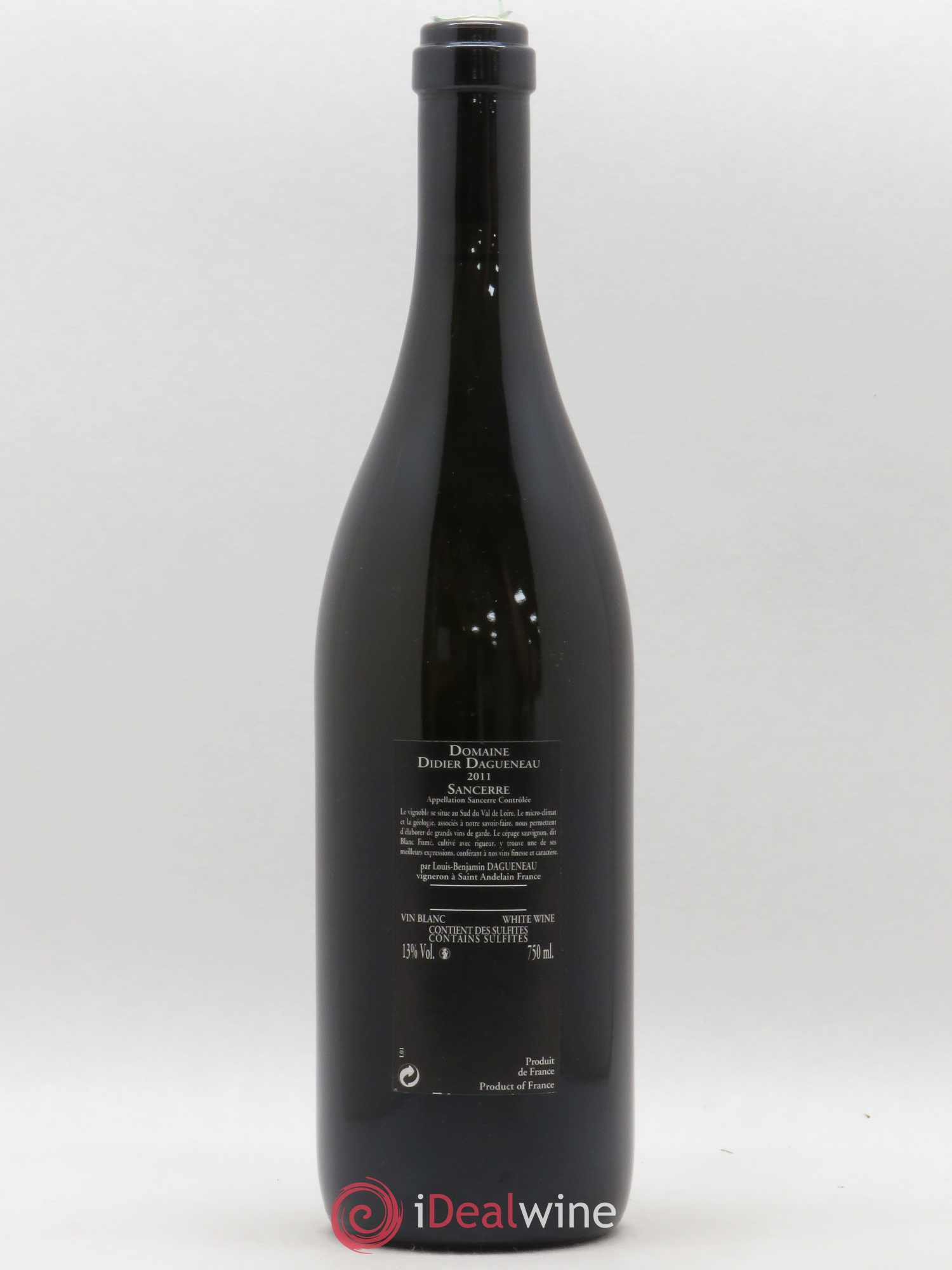 Sancerre Le Mont Damné Chavignol Dagueneau (Domaine Didier - Louis-Benjamin) 2011 - Lot de 1 bouteille - 1
