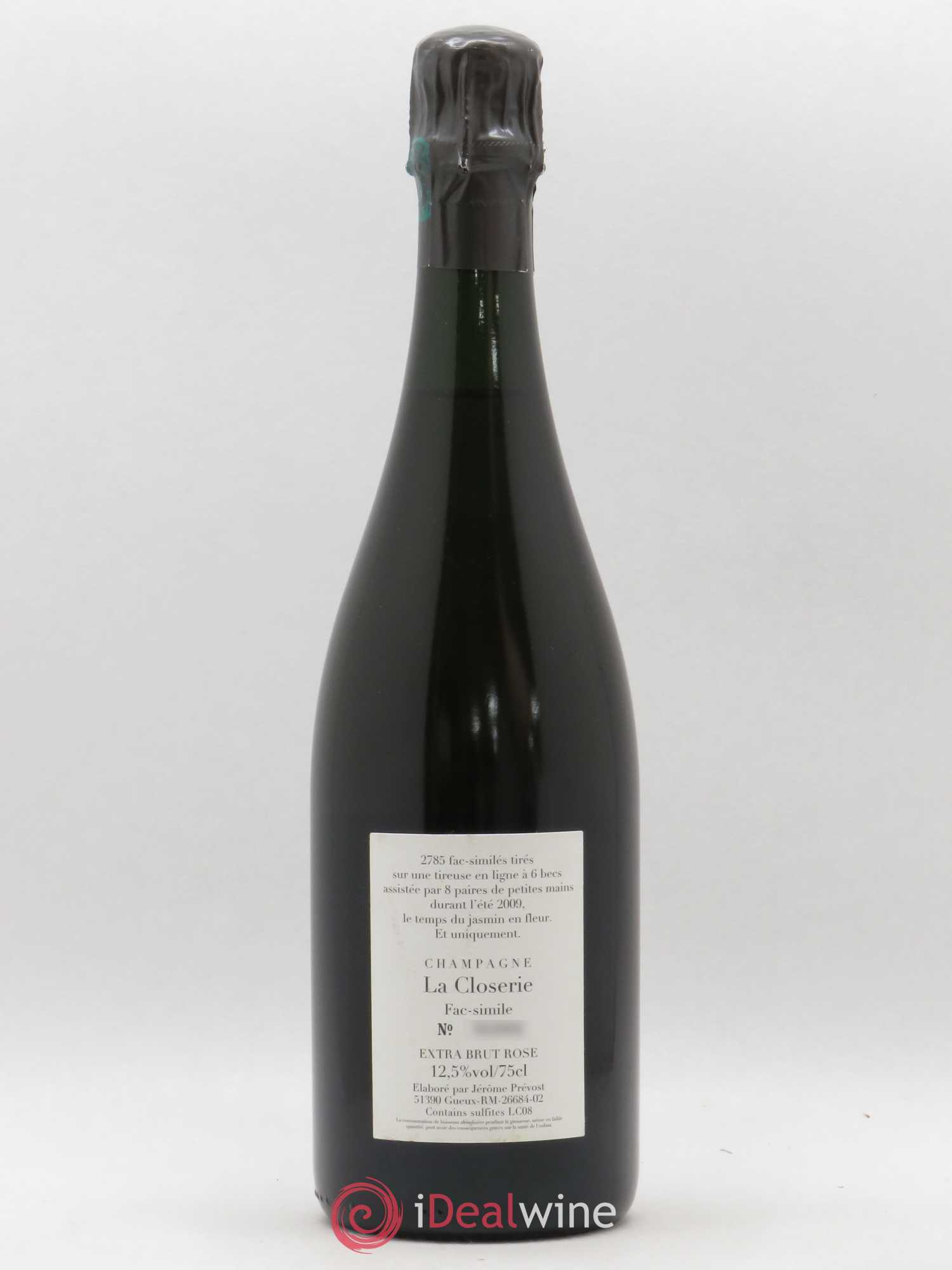 Champagne - La Closerie Fac Similé extra brut - Posten von 1 Flasche - 1