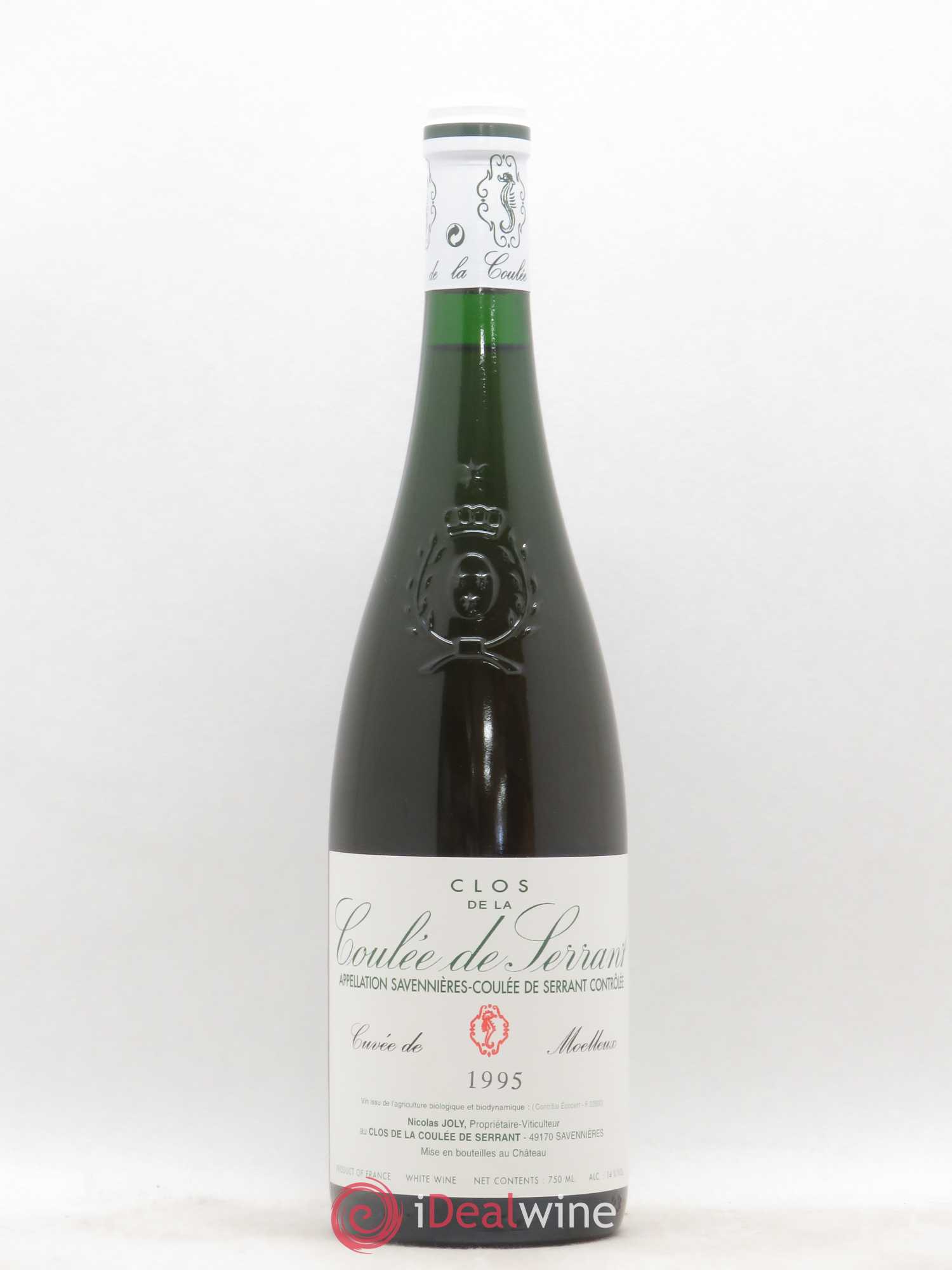 Savennières Clos de la Coulée de Serrant Moelleux Vignobles de la Coulée de Serrant - Nicolas Joly 1995 - Posten von 1 Flasche - 0
