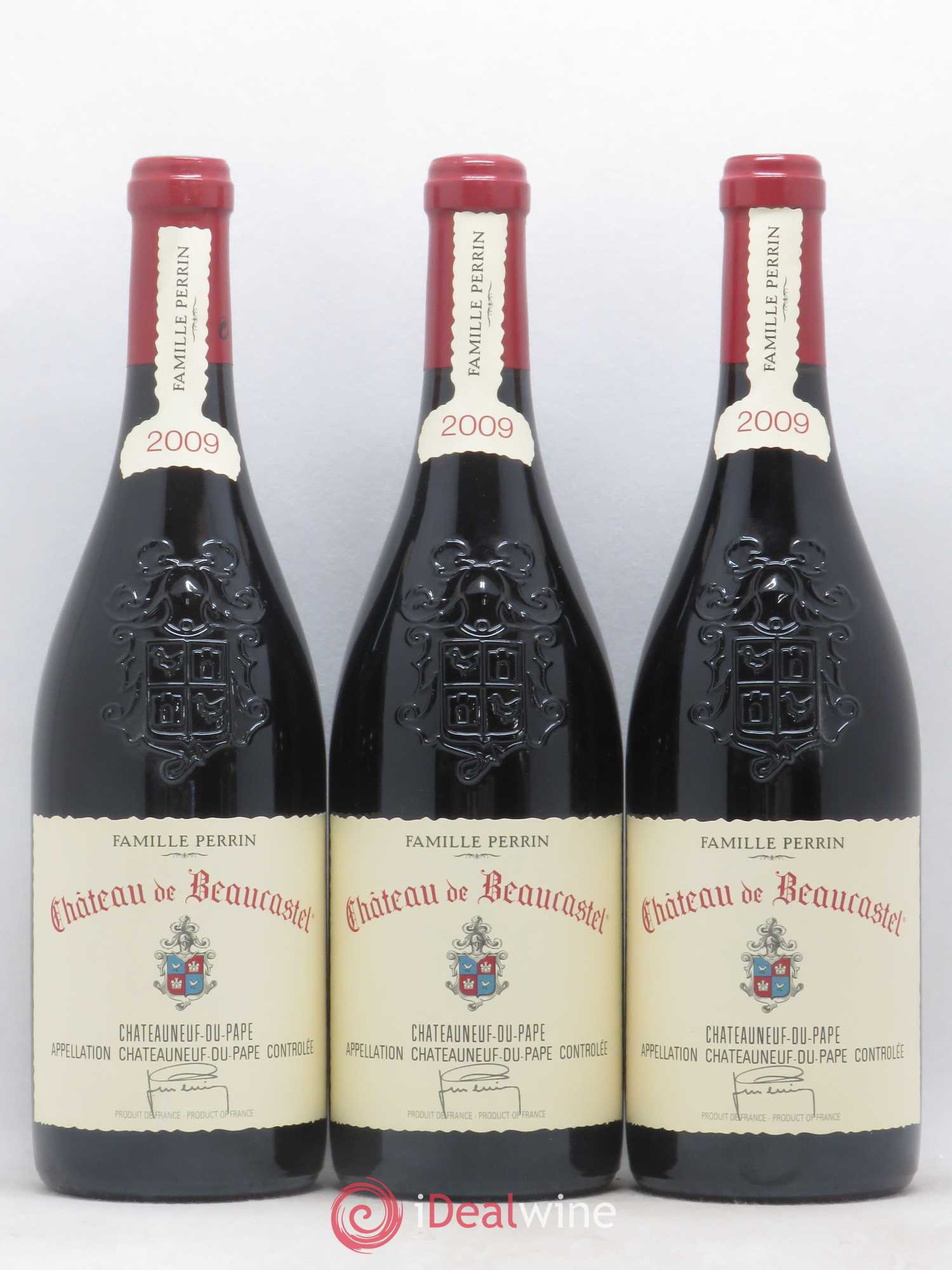 Châteauneuf-du-Pape Château de Beaucastel Famille Perrin 2009 - Lot de 3 bouteilles - 0
