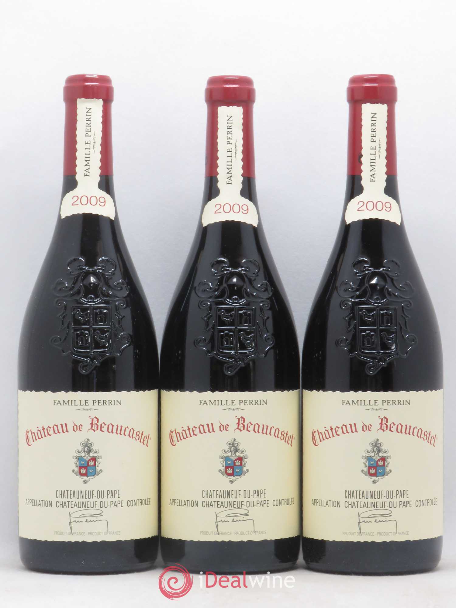 Châteauneuf-du-Pape Château de Beaucastel Famille Perrin 2009 - Lot de 3 bouteilles - 0
