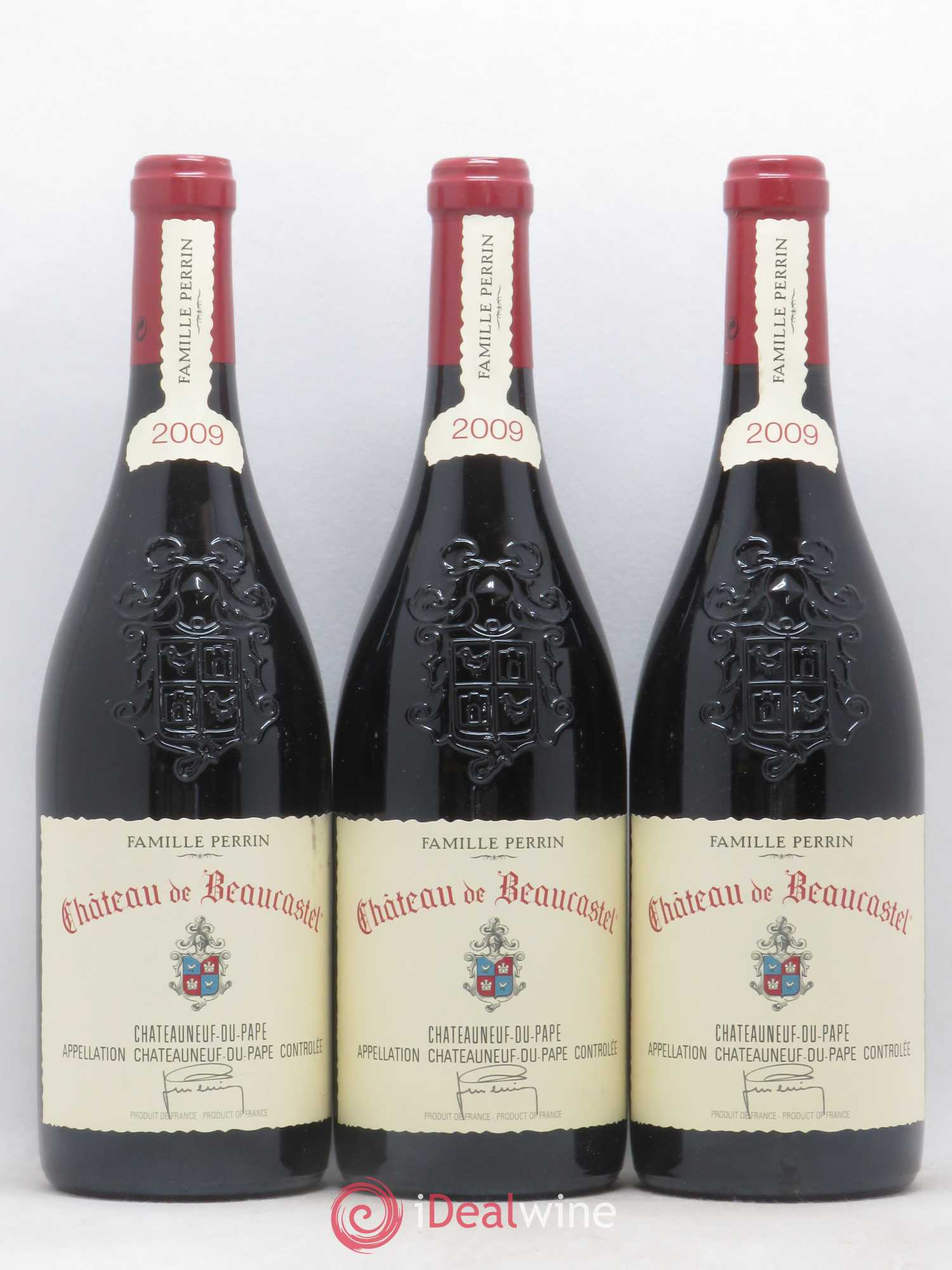 Châteauneuf-du-Pape Château de Beaucastel Famille Perrin 2009 - Lot de 3 bouteilles - 0