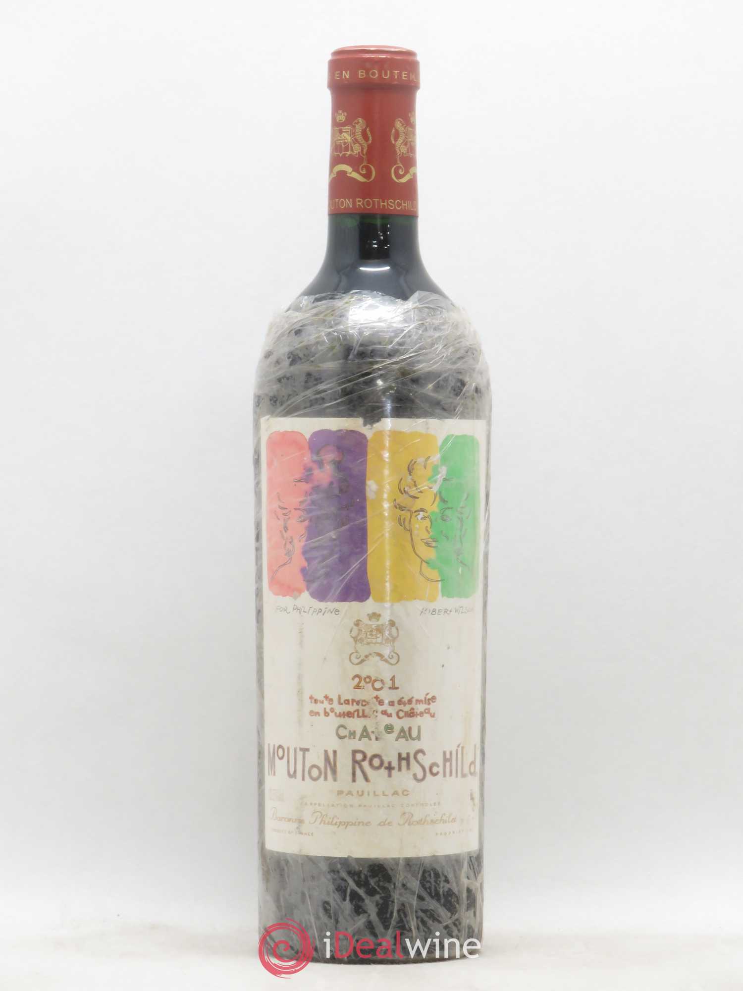 Château Mouton Rothschild 1er Grand Cru Classé 2001 - Lot de 1 bouteille - 0