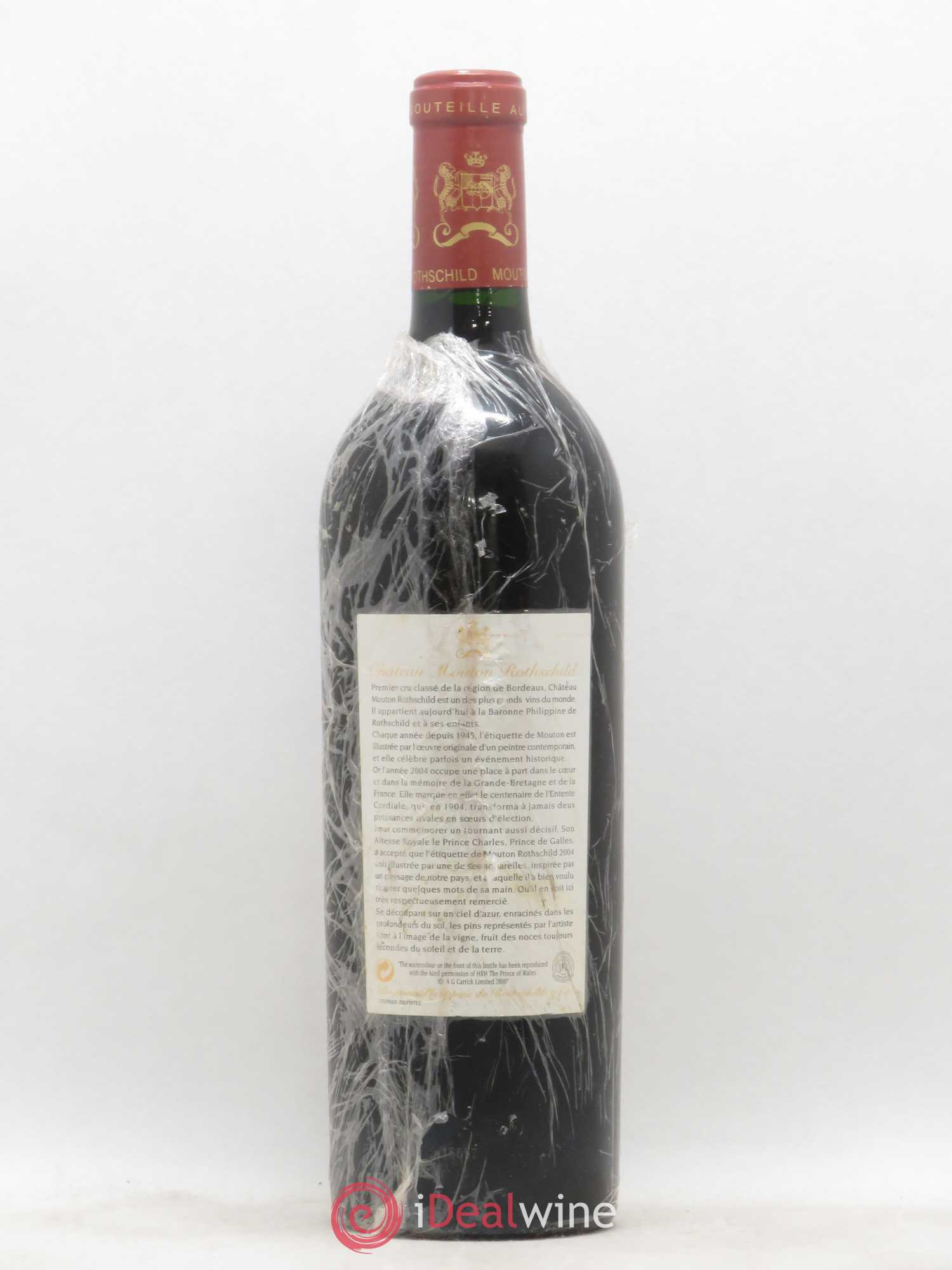 Château Mouton Rothschild 1er Grand Cru Classé 2004 - Lot de 1 bouteille - 1