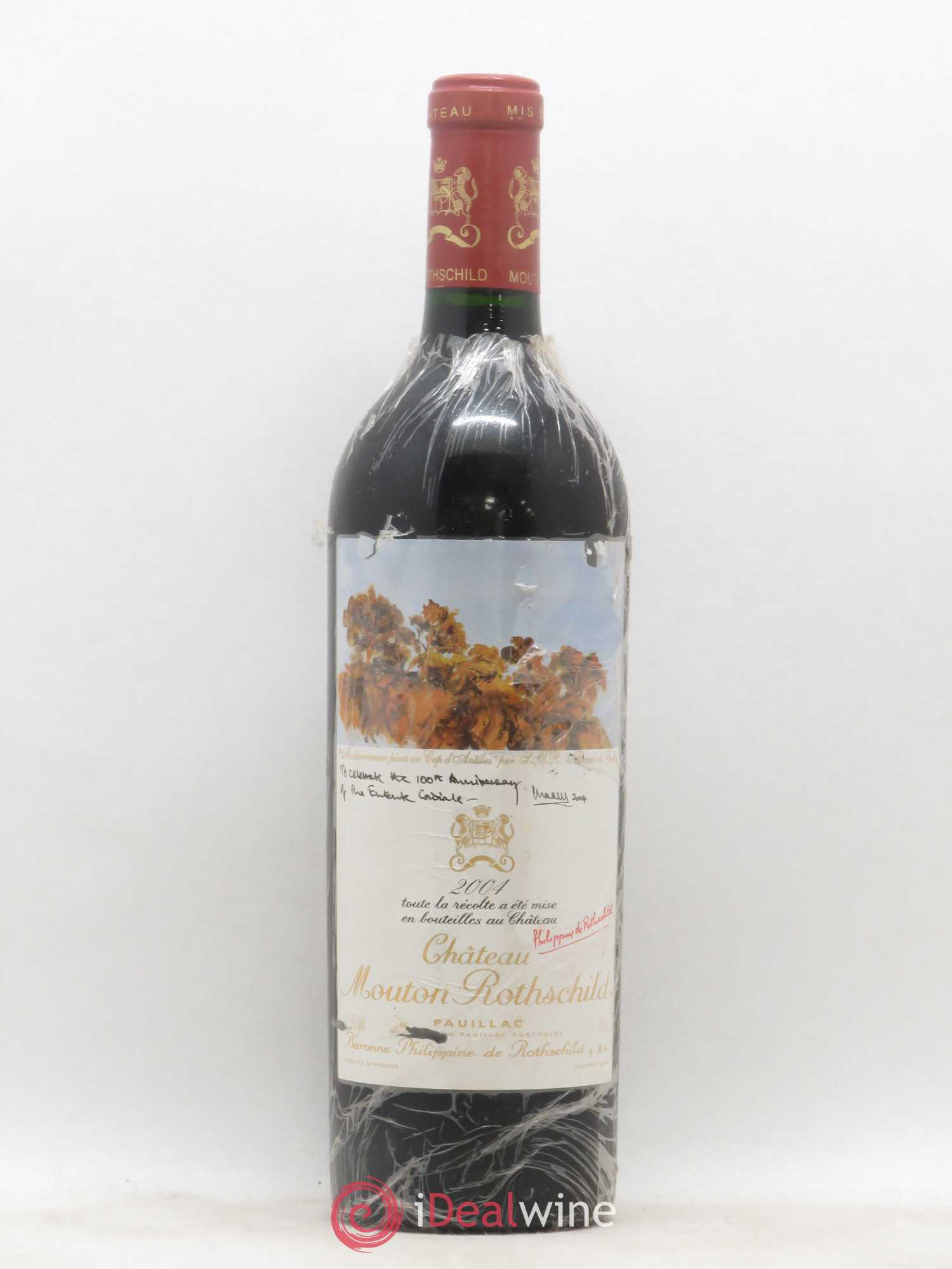 Château Mouton Rothschild 1er Grand Cru Classé 2004 - Lot de 1 bouteille - 0
