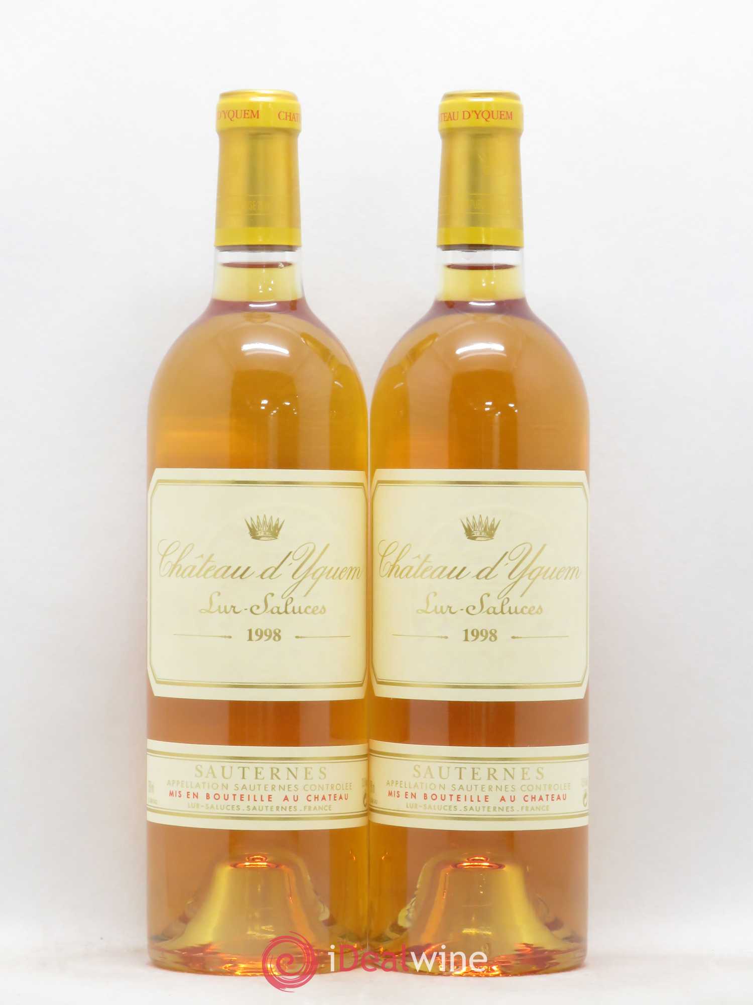 Château d' Yquem 1er Cru Classé Supérieur 1998 - Lotto di 2 bottiglie - 0