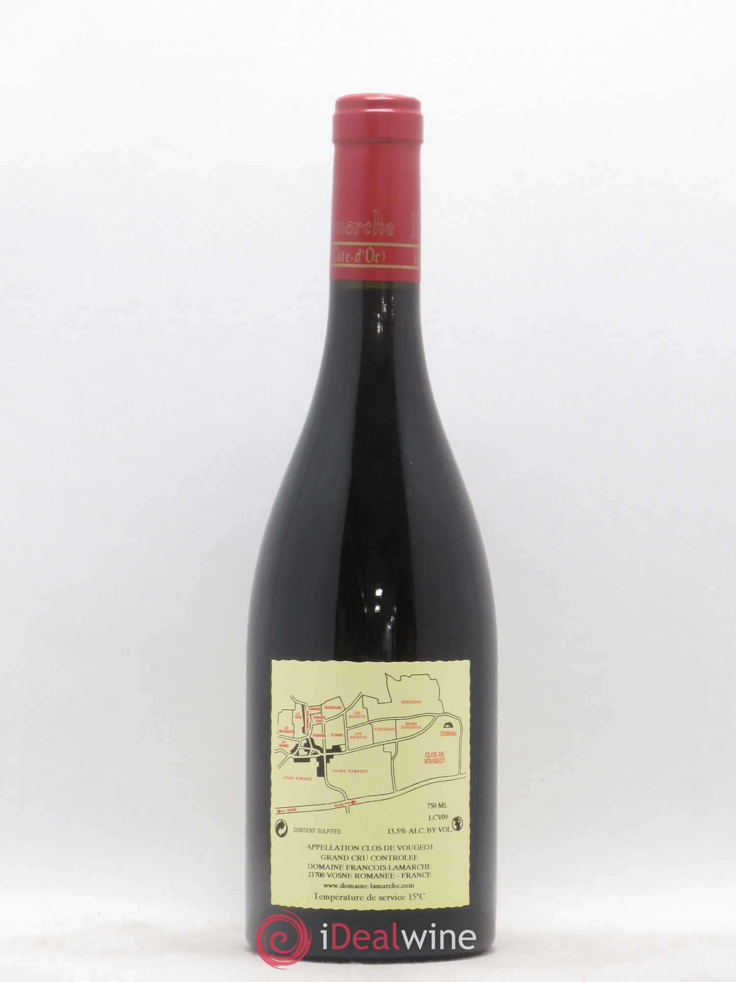 Clos de Vougeot Grand Cru Lamarche (Domaine) 2009 - Lot de 1 bouteille - 1