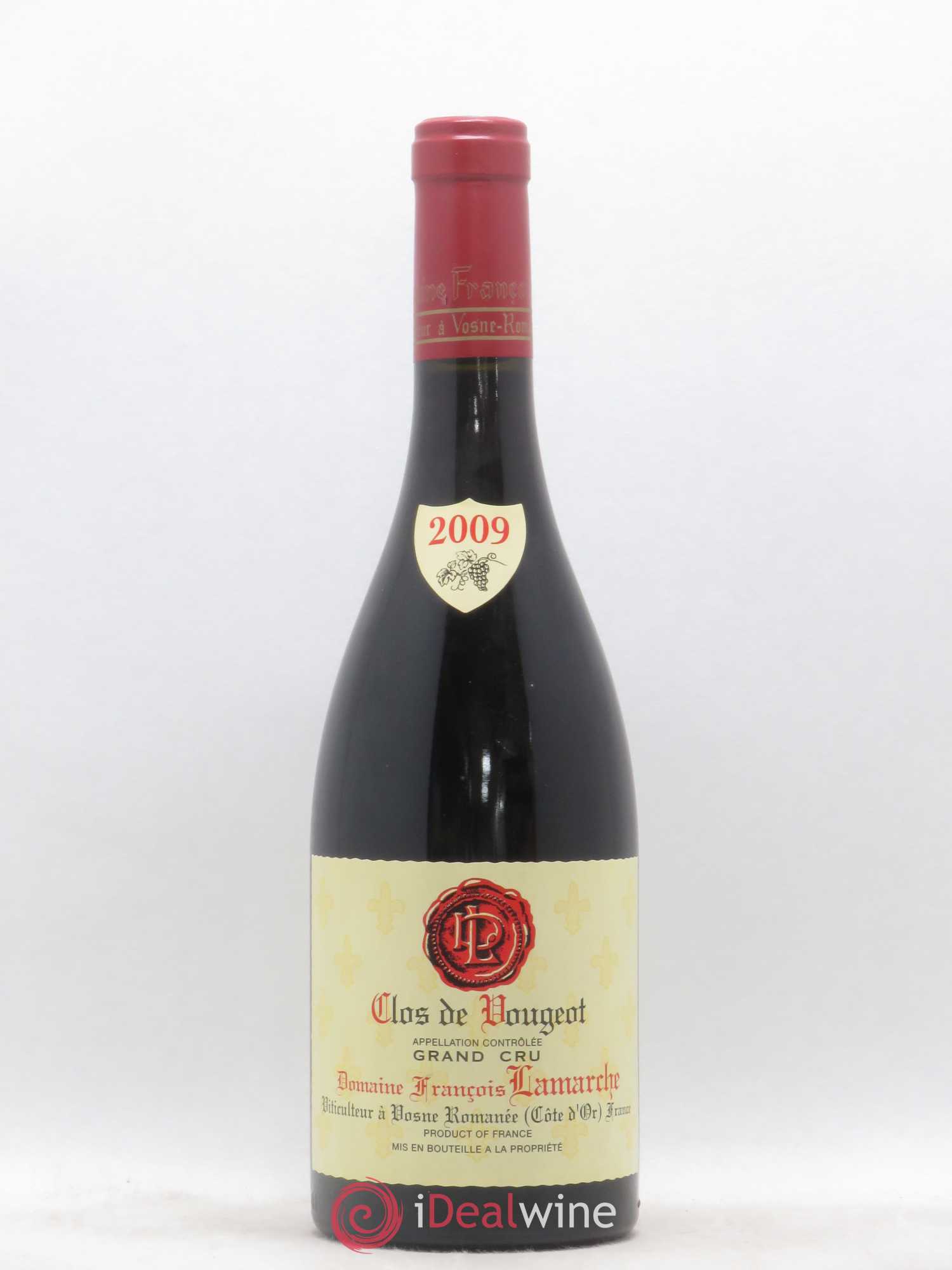 Clos de Vougeot Grand Cru Lamarche (Domaine) 2009 - Lot de 1 bouteille - 0