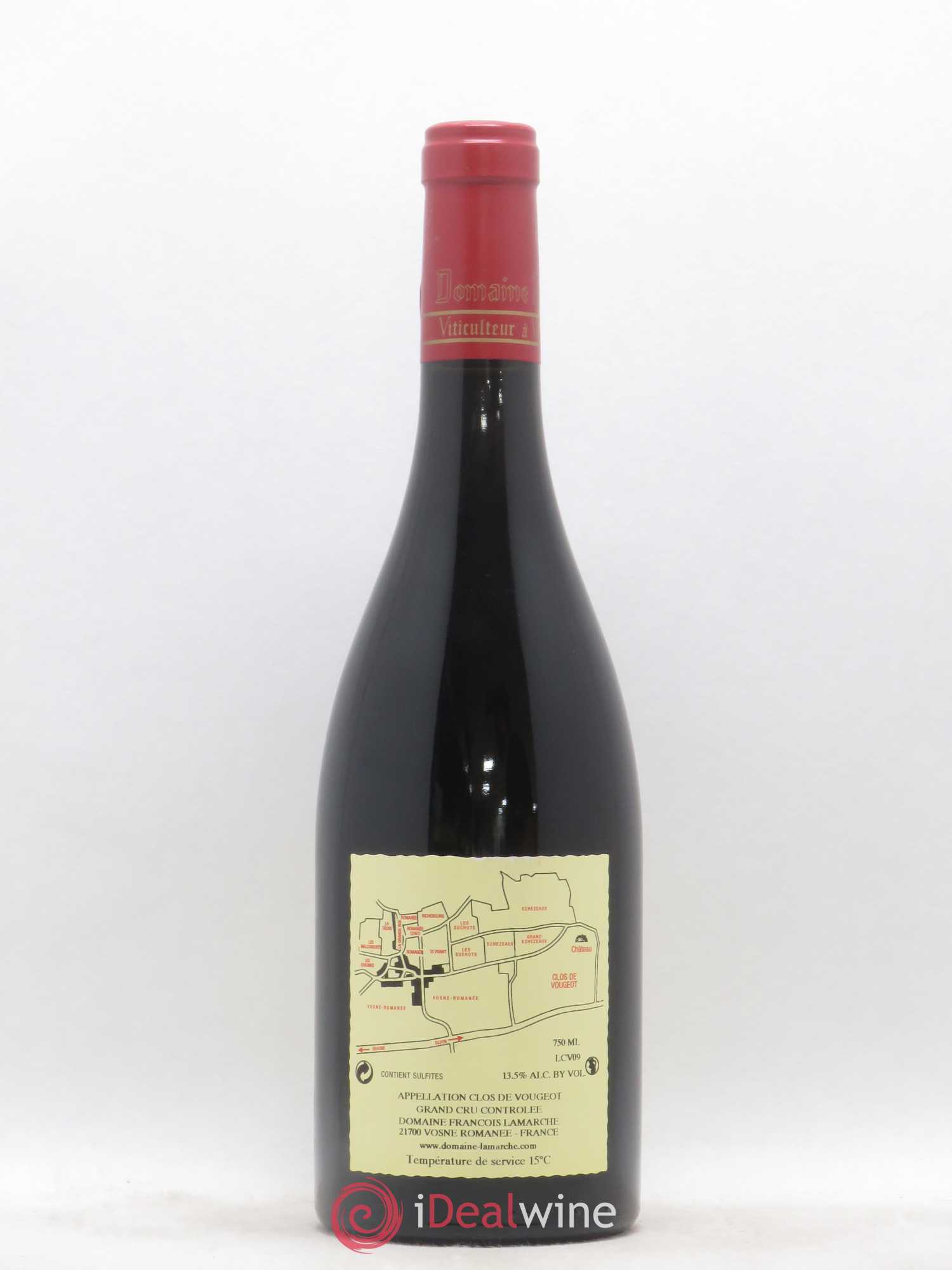 Clos de Vougeot Grand Cru Lamarche (Domaine) 2009 - Lot de 1 bouteille - 1