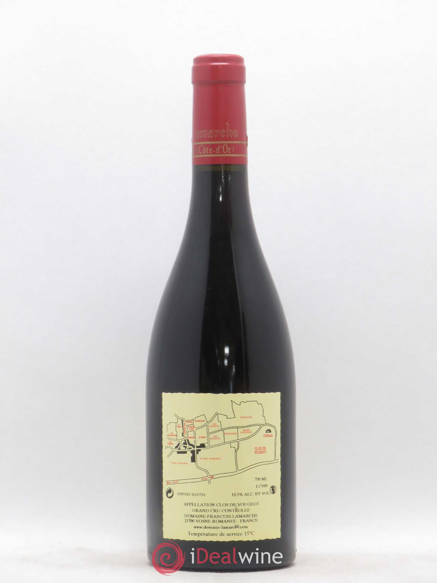 Clos de Vougeot Grand Cru Lamarche (Domaine) 2009 - Lot de 1 bouteille - 1
