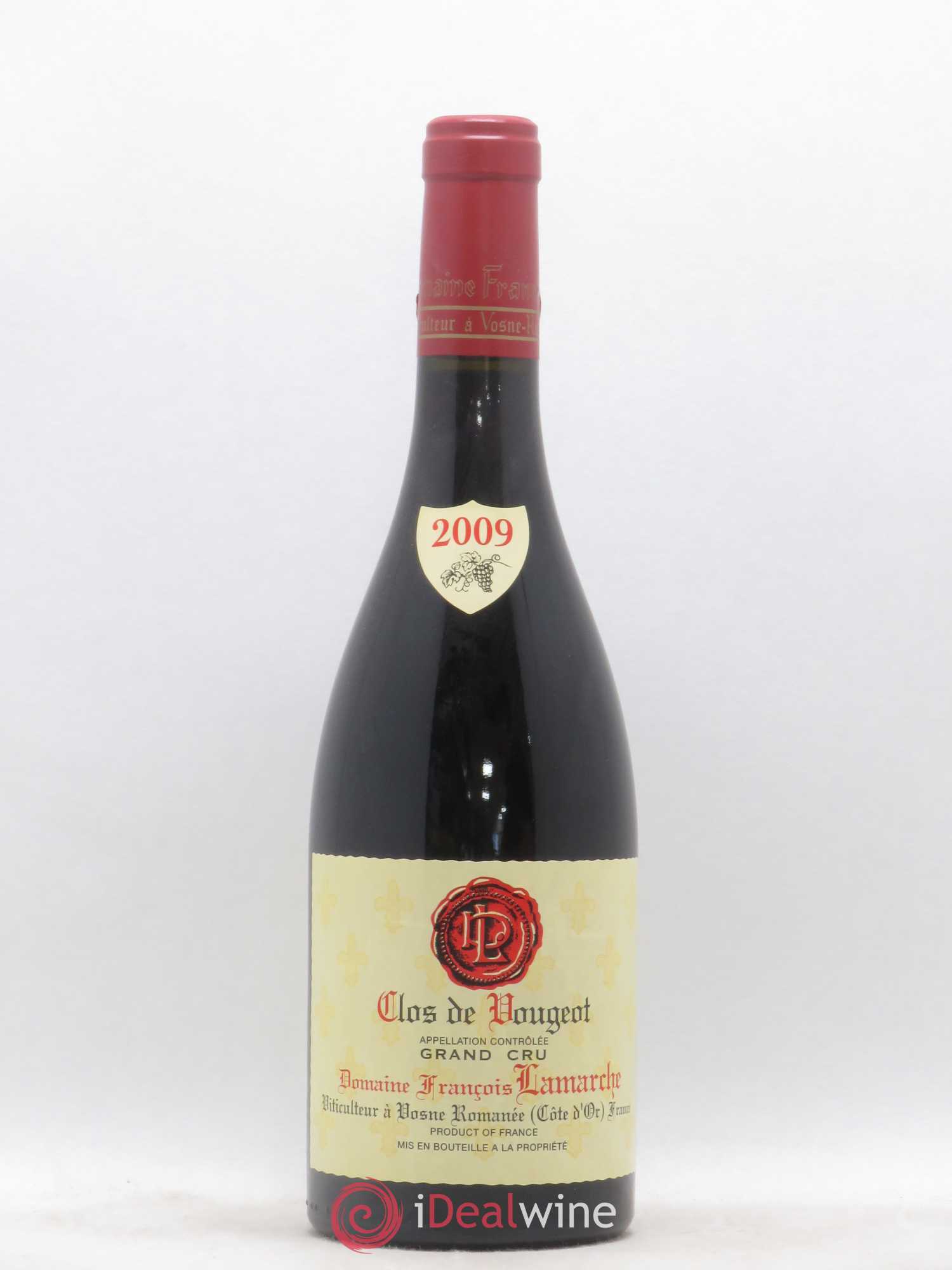 Clos de Vougeot Grand Cru Lamarche (Domaine) 2009 - Lot de 1 bouteille - 0