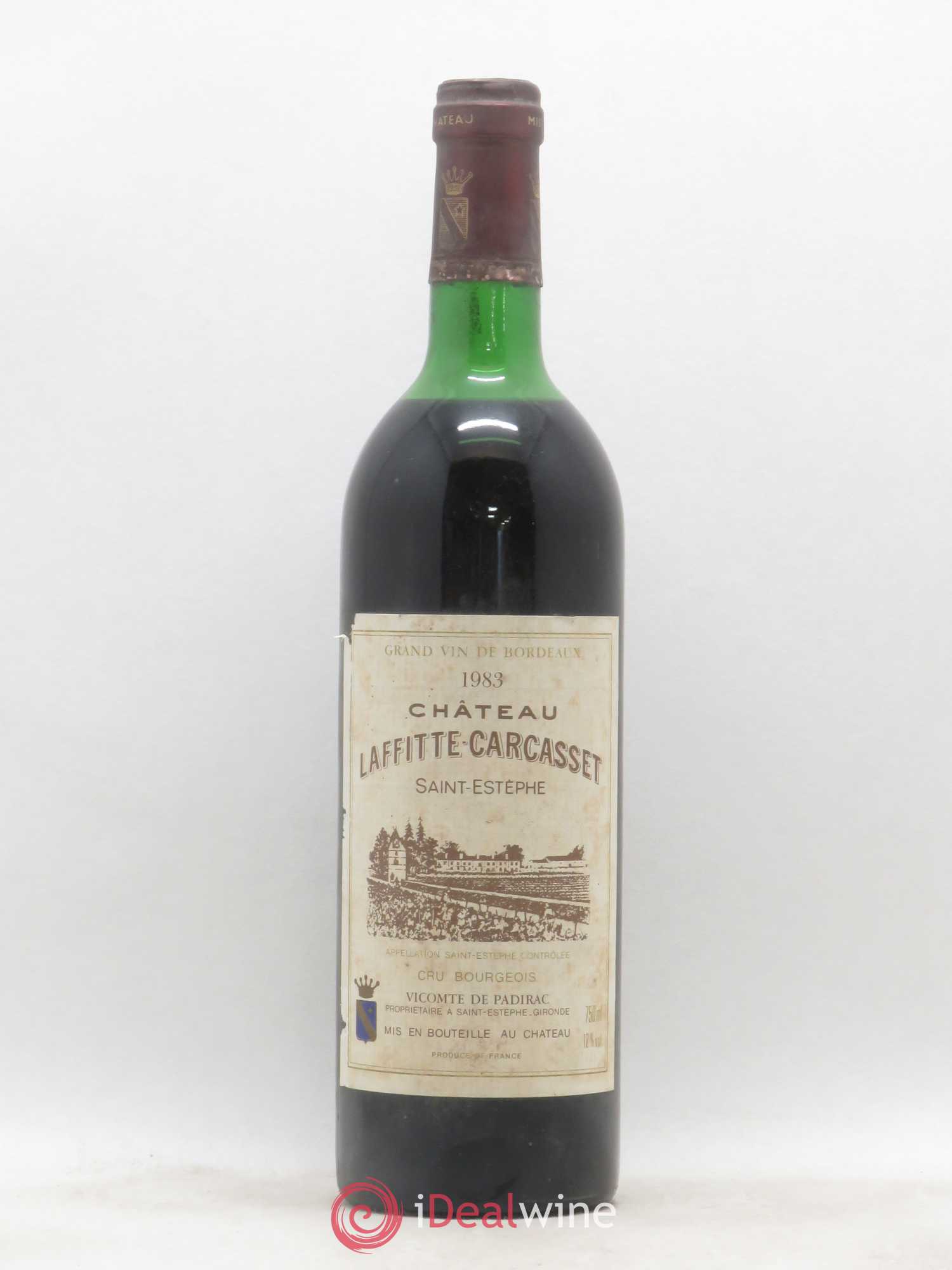 Château Laffitte Carcasset Cru Bourgeois 1983 - Lot de 1 bouteille - 0