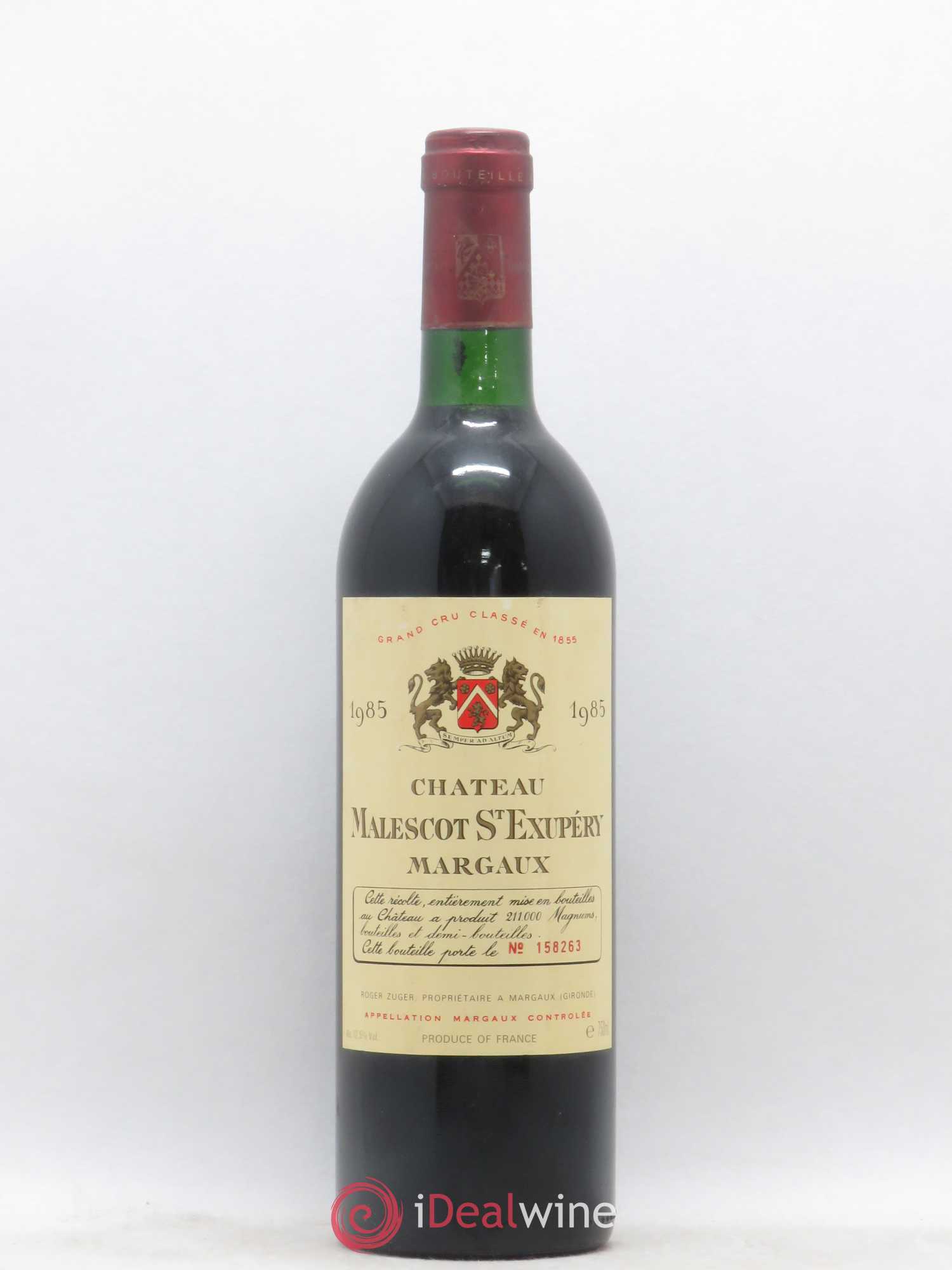 Château Malescot Saint-Exupéry 3ème Grand Cru Classé 1985 - Lot de 1 bouteille - 0