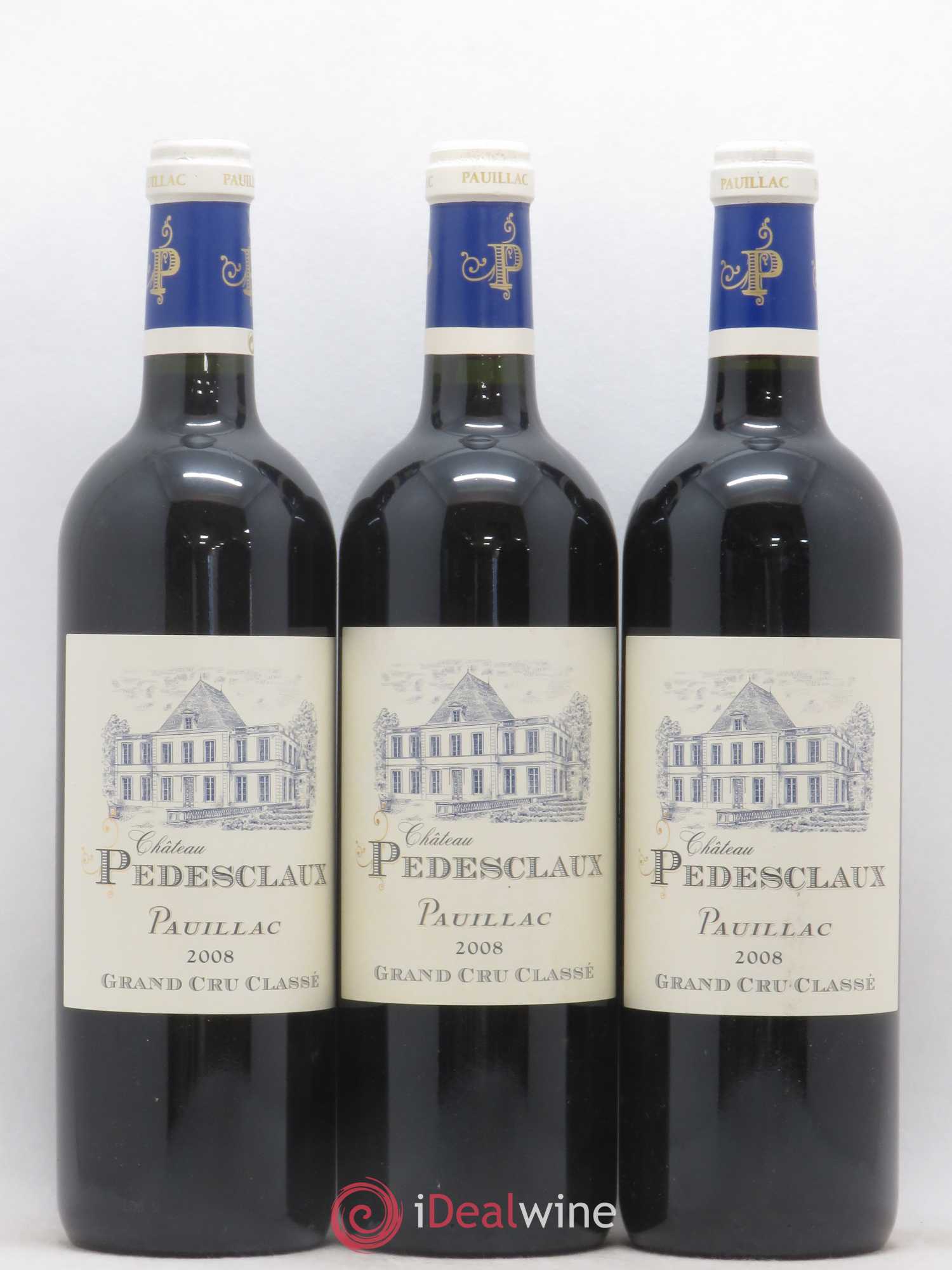 Château Pedesclaux 5ème Grand Cru Classé 2008 - Lot de 3 bouteilles - 0