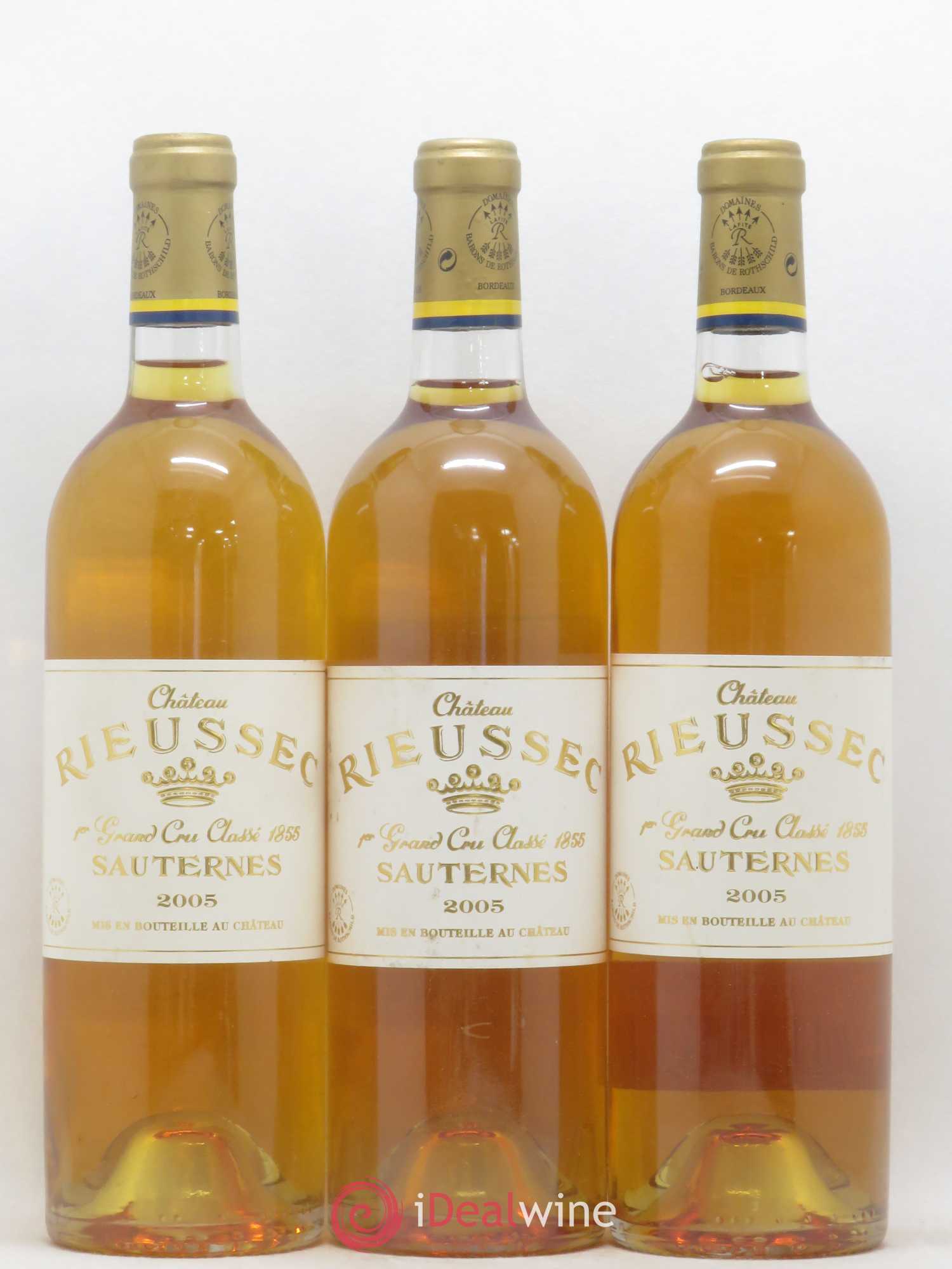 Château Rieussec 1er Grand Cru Classé 2005 - Lotto di 3 bottiglie - 0