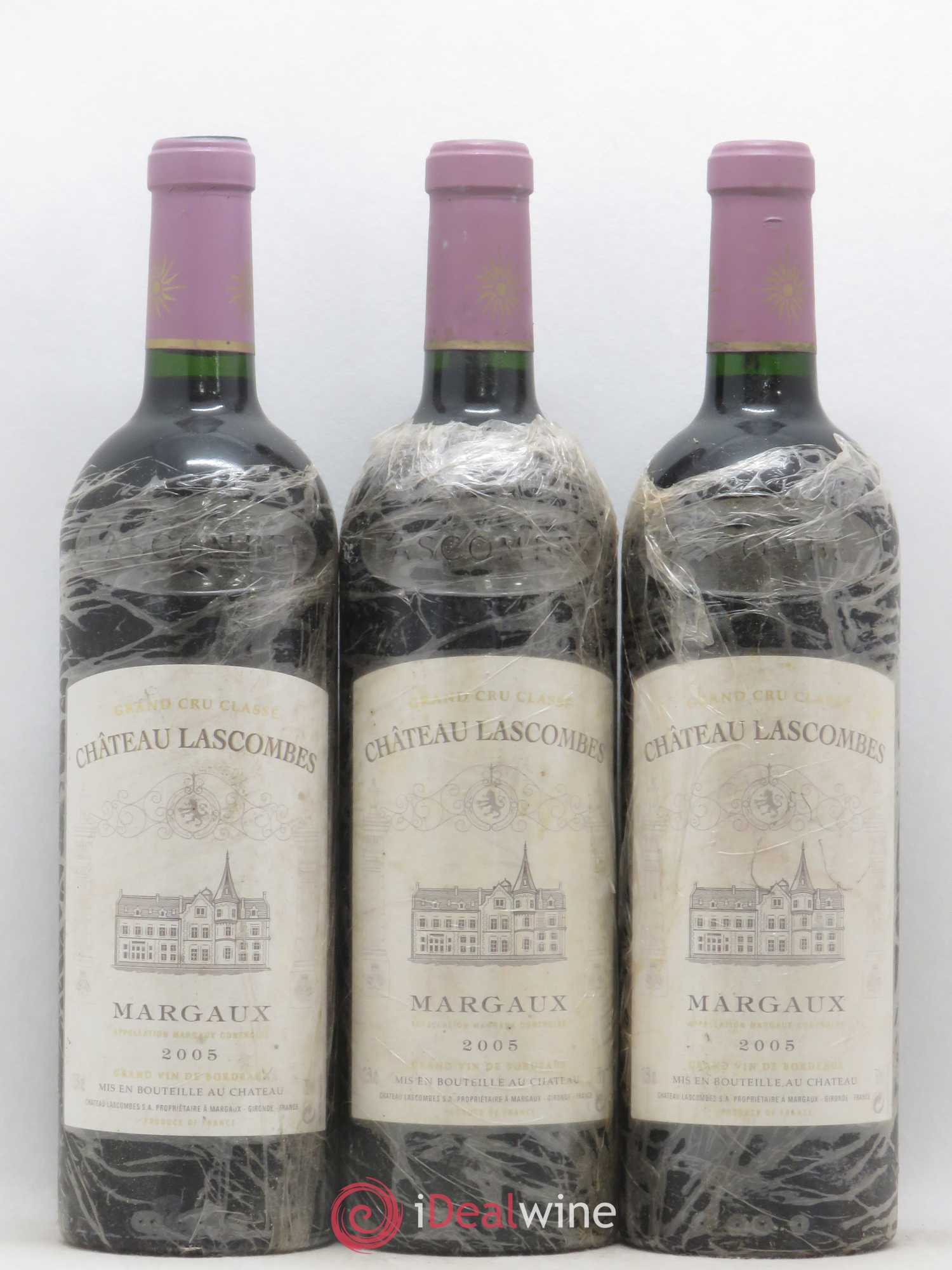 Château Lascombes 2ème Grand Cru Classé 2005 - Lot de 3 bouteilles - 0