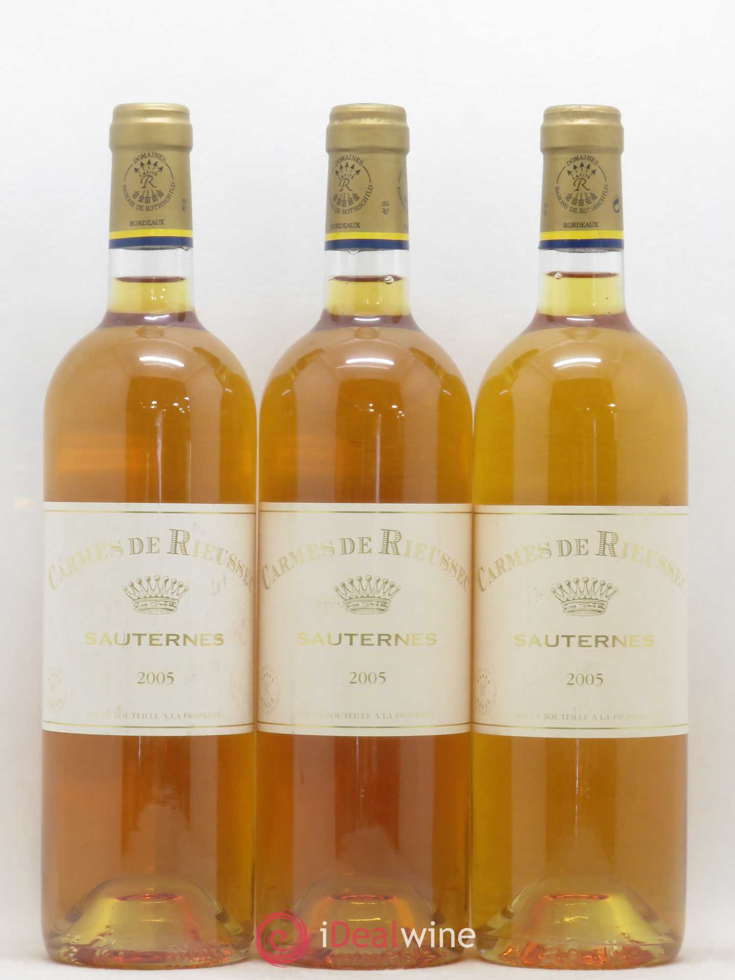 Carmes de Rieussec 2005 - Posten von 3 Flaschen - 0