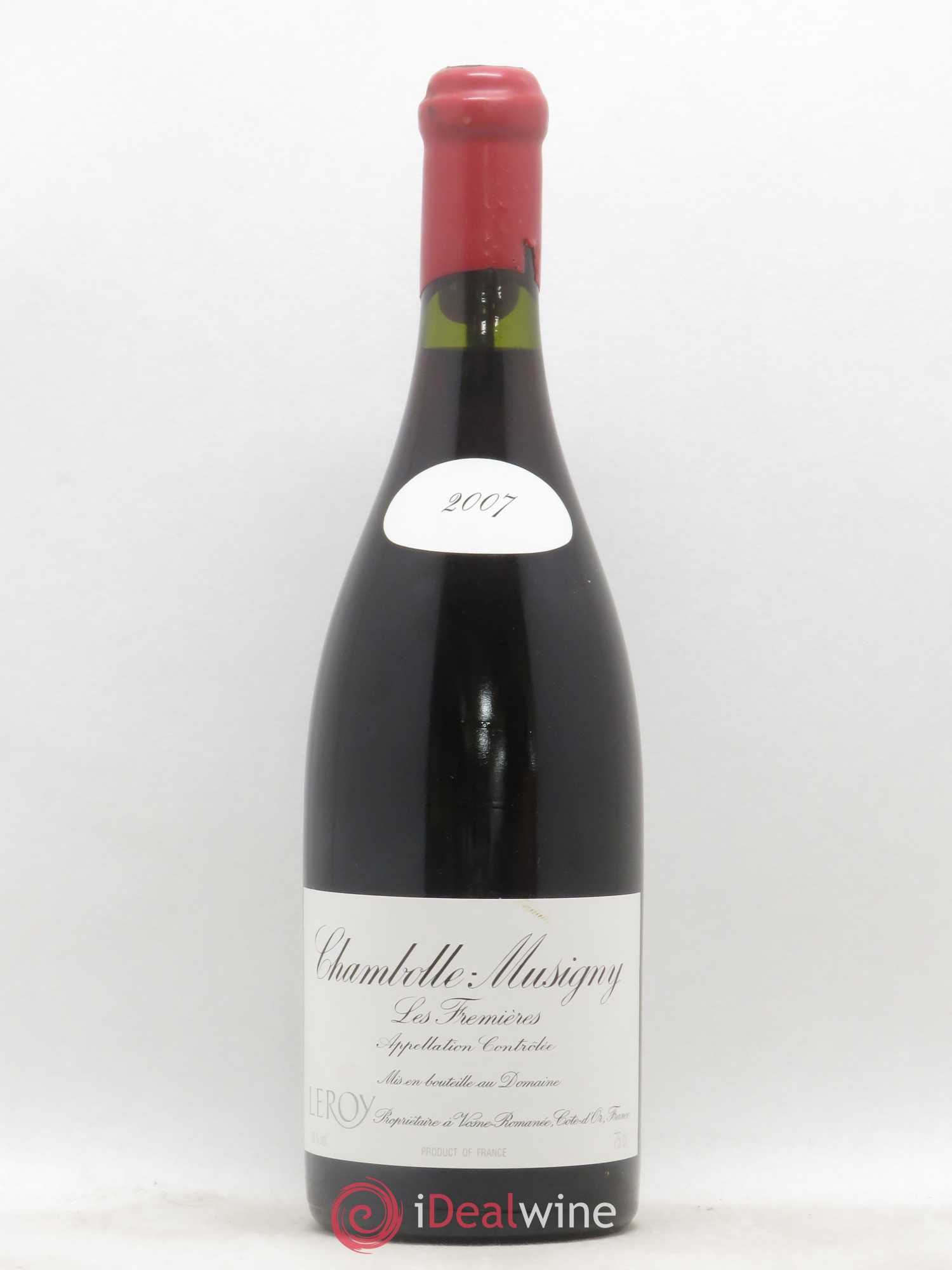 Chambolle-Musigny Les Fremières Leroy (Domaine) 2007 - Lot de 1 bouteille - 0