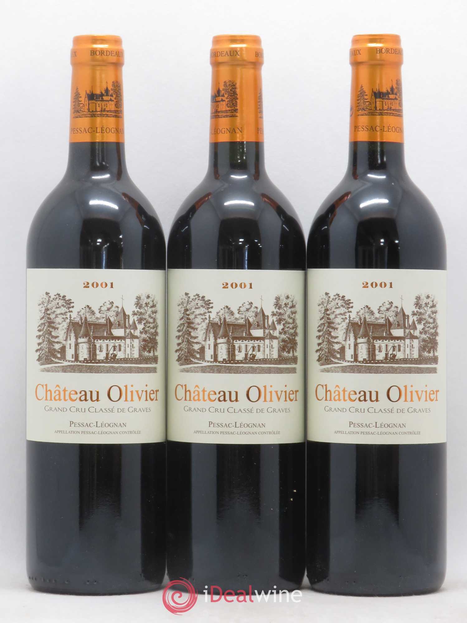 Château Olivier Cru Classé de Graves 2001 - Lot de 6 bouteilles - 1