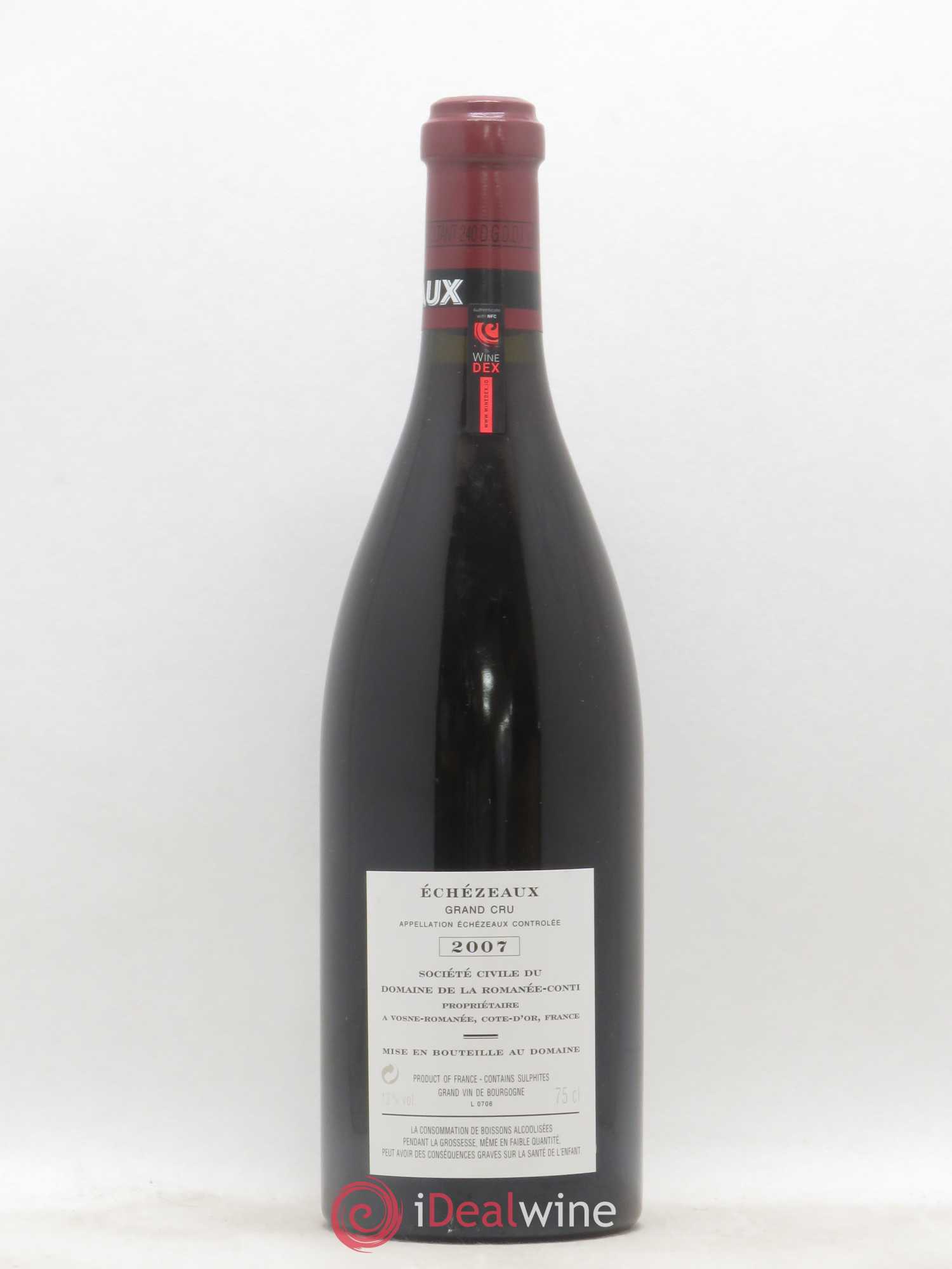 Echezeaux Grand Cru Domaine de la Romanée-Conti 2007 - Lot de 1 bouteille - 1