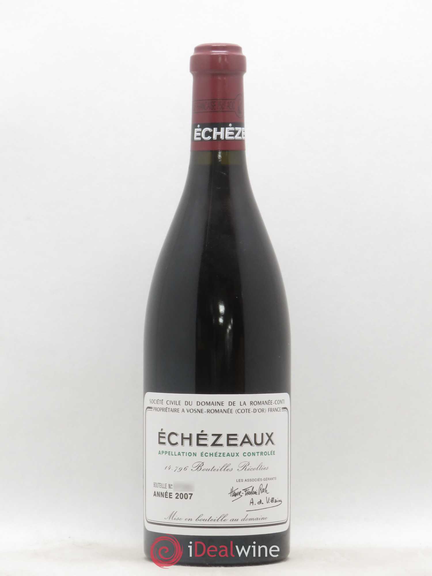 Echezeaux Grand Cru Domaine de la Romanée-Conti 2007 - Lot de 1 bouteille - 0