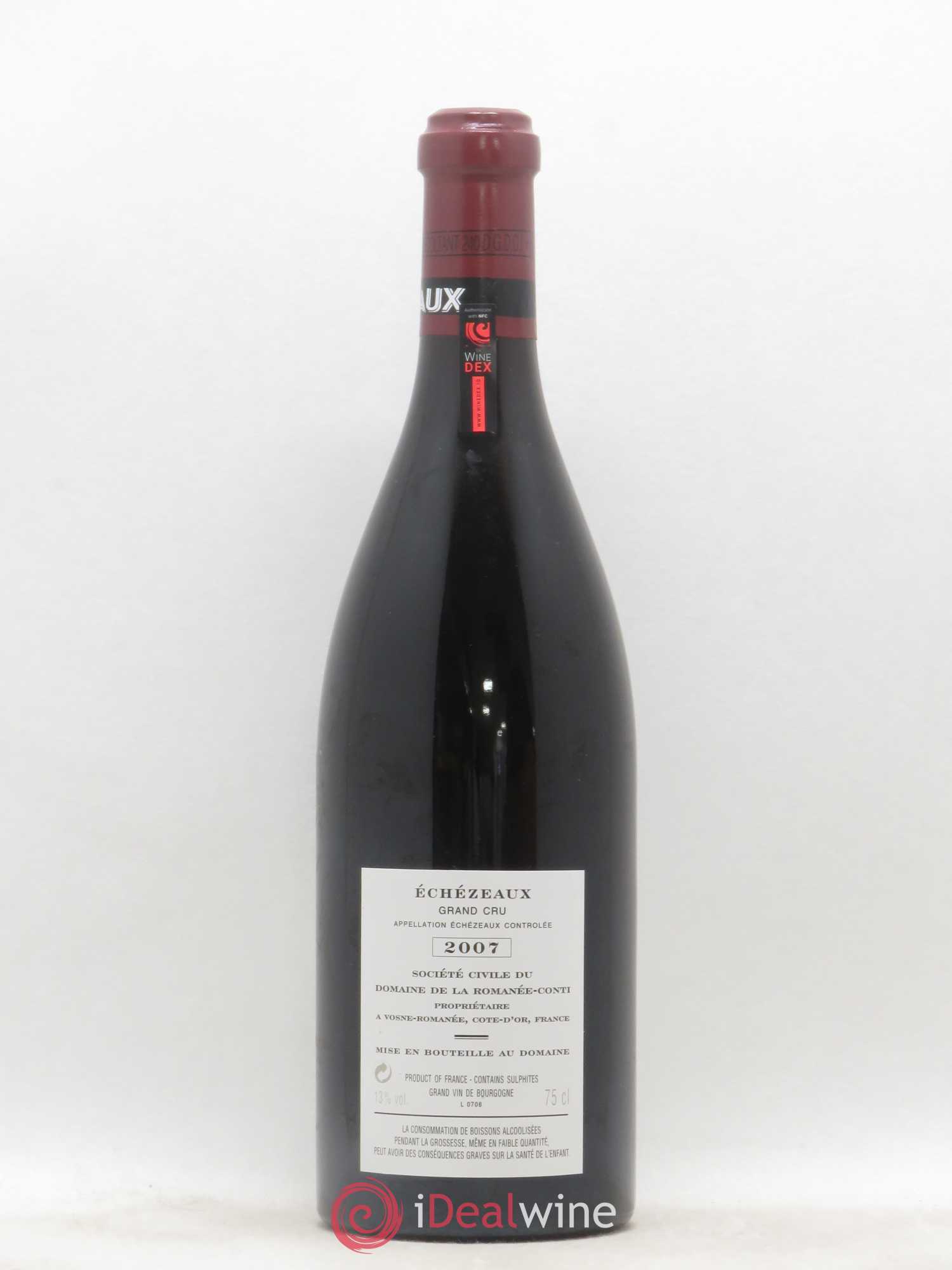 Echezeaux Grand Cru Domaine de la Romanée-Conti 2007 - Lot de 1 bouteille - 1