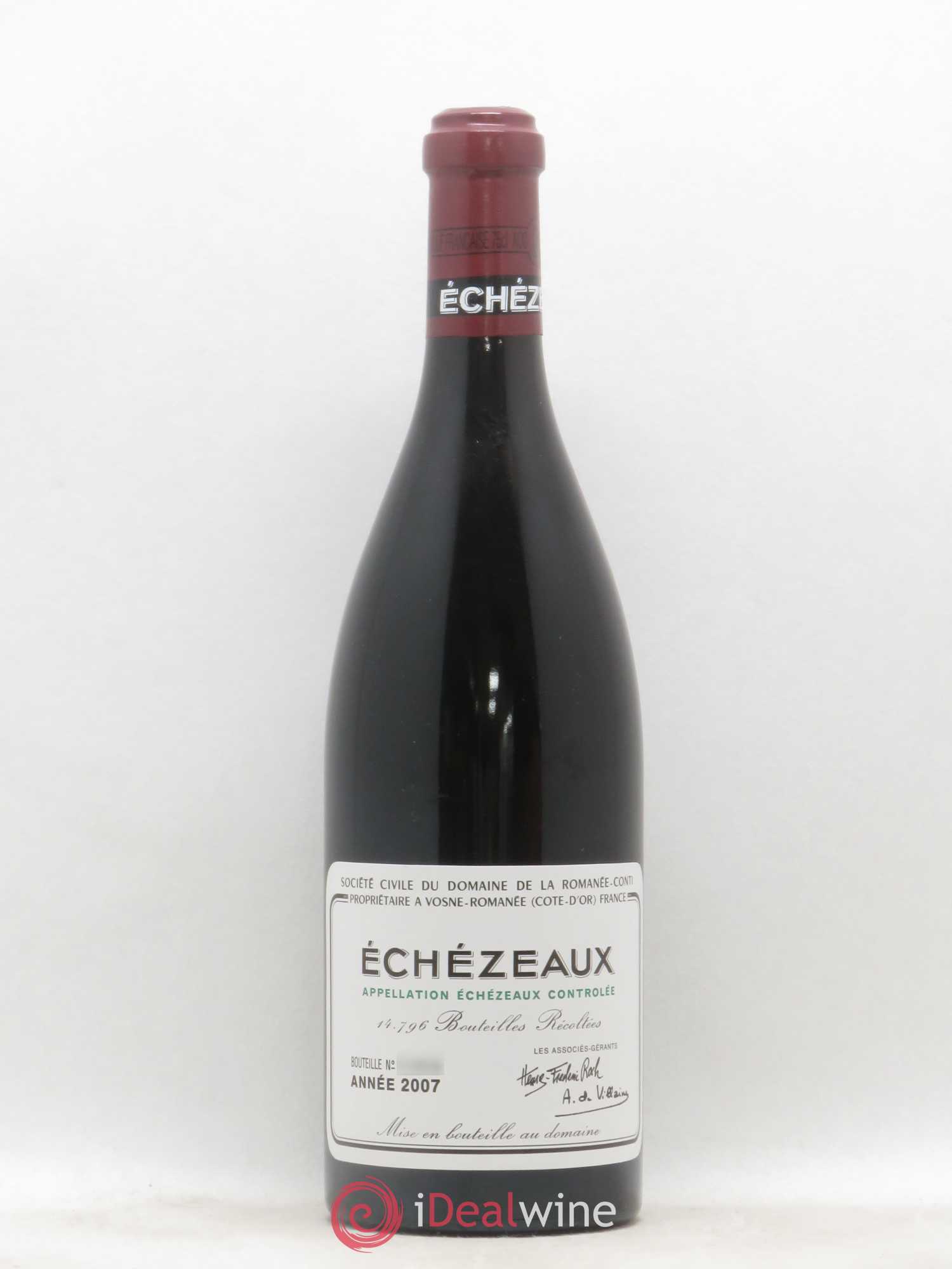 Echezeaux Grand Cru Domaine de la Romanée-Conti 2007 - Lot de 1 bouteille - 0
