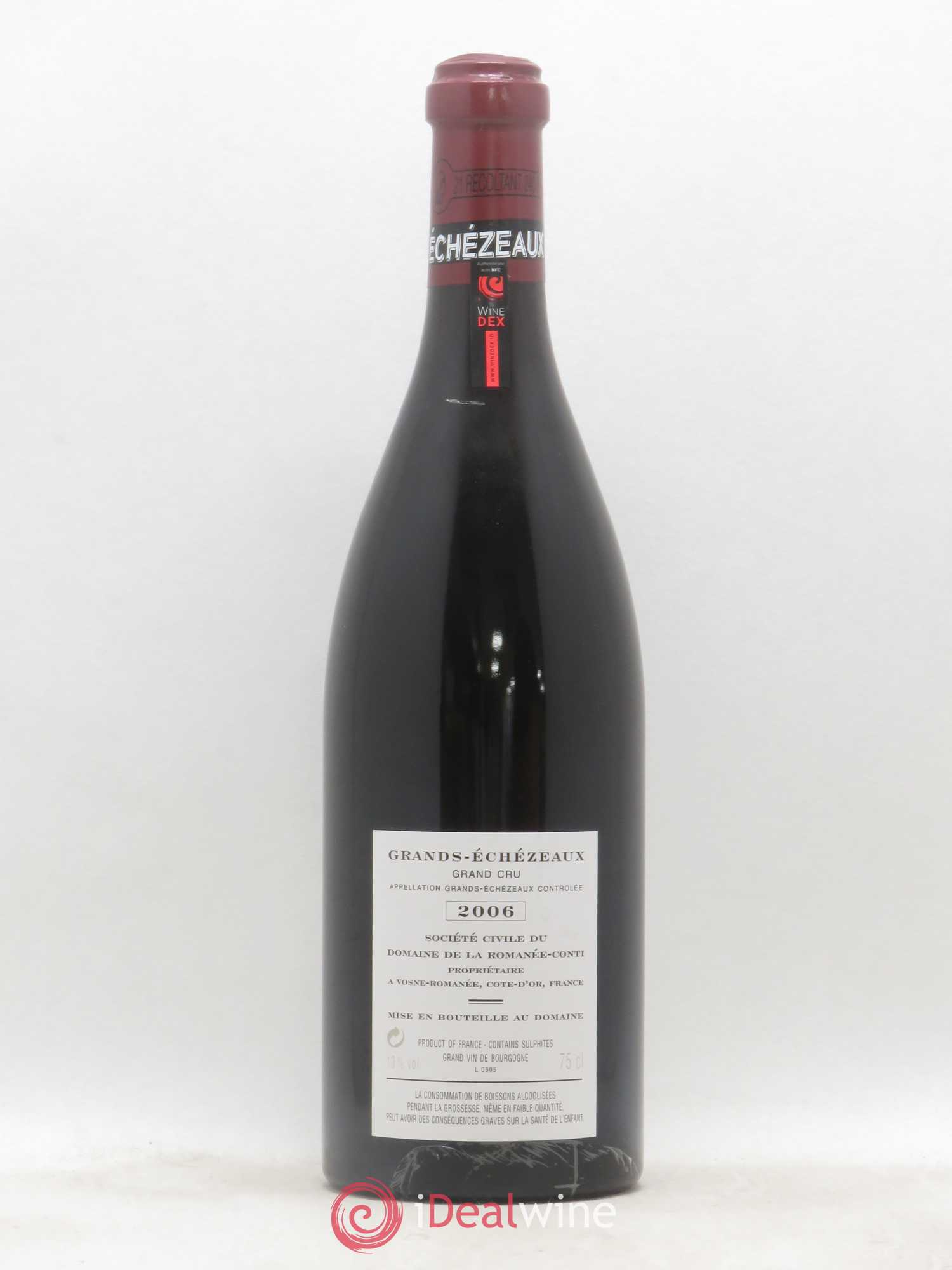 Grands-Echezeaux Grand Cru Domaine de la Romanée-Conti 2006 - Lot de 1 bouteille - 1