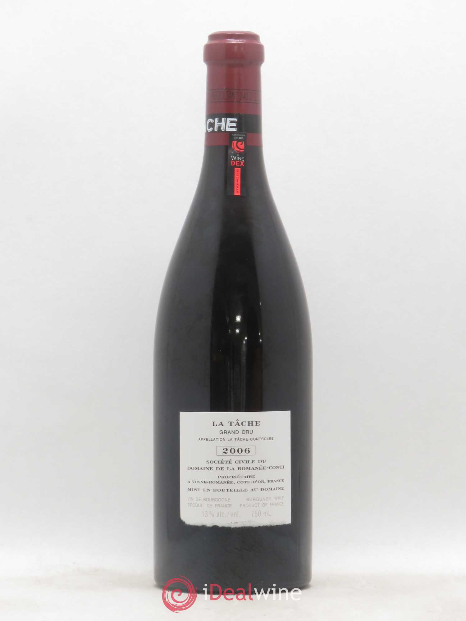 La Tâche Grand Cru Domaine de la Romanée-Conti 2006 - Lot de 1 bouteille - 1