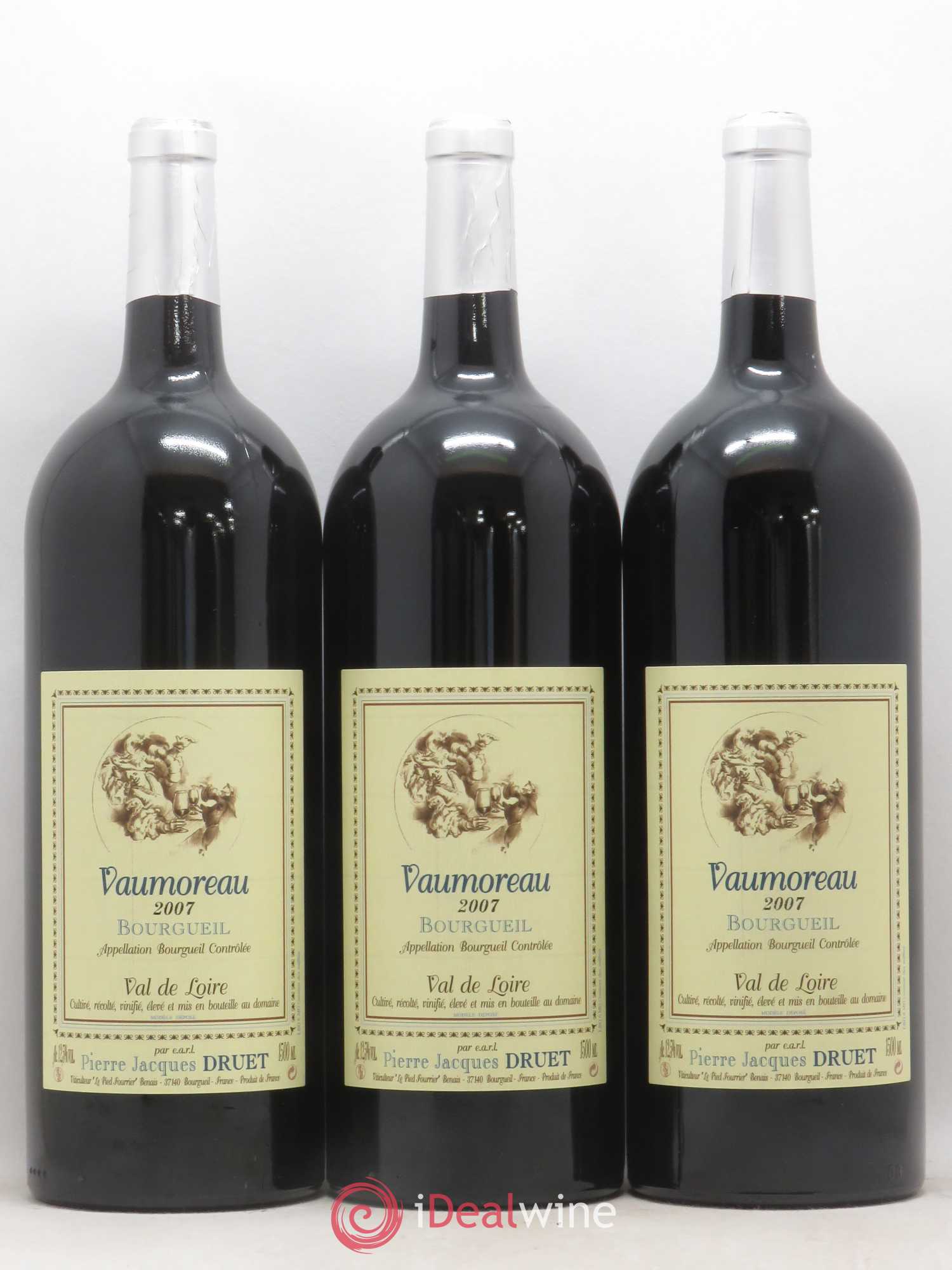 Bourgueil Vaumoreau Pierre Jacques Druet 2007 - Lot de 6 magnums - 1