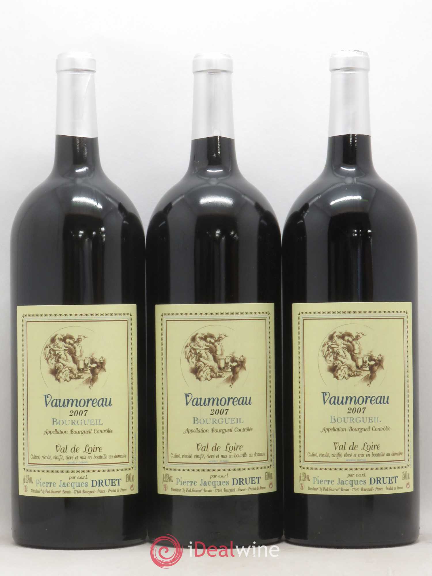 Bourgueil Vaumoreau Pierre Jacques Druet 2007 - Lot de 6 magnums - 2