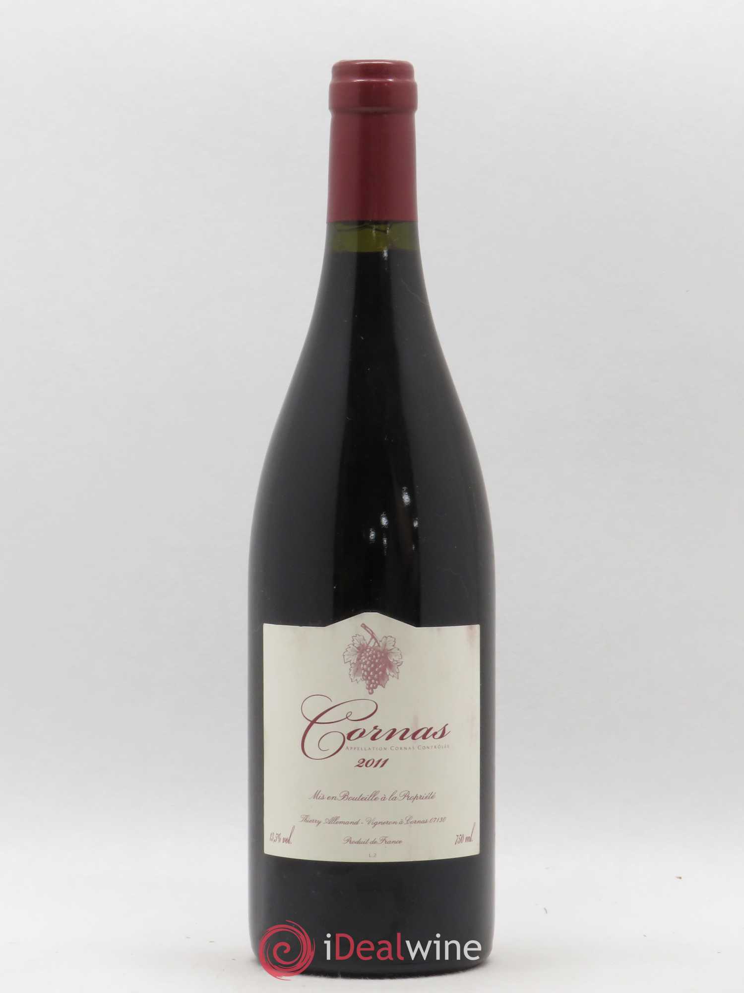 Cornas Cuvée sans soufre Thierry Allemand 2011 - Lot de 1 bouteille - 0