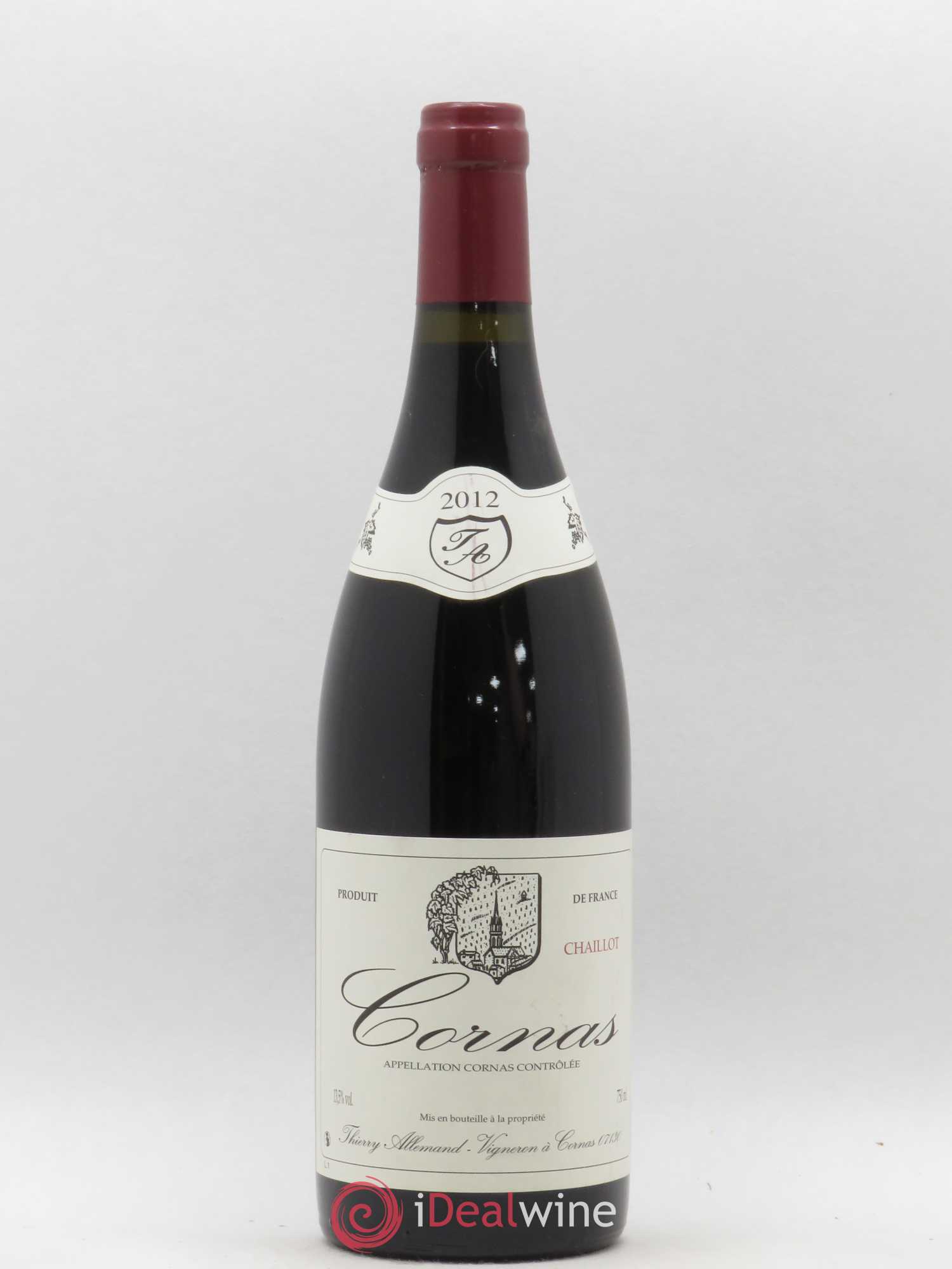 Cornas Chaillot Thierry Allemand 2012 - Lot de 1 bouteille - 0