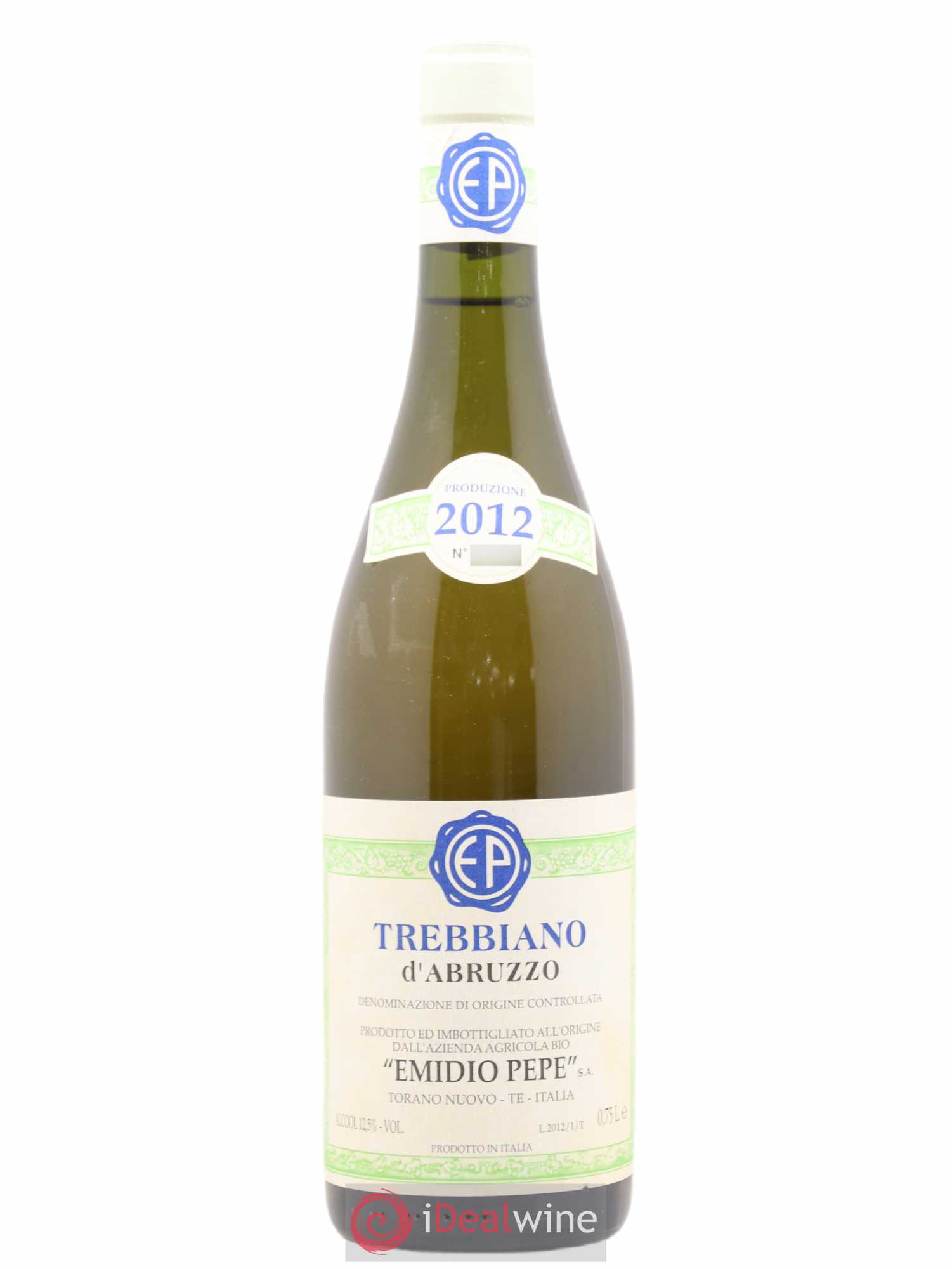 Trebbiano d'Abruzzo DOC Vecchie Viti Emidio Pepe 2012 - Lot de 1 bouteille - 0
