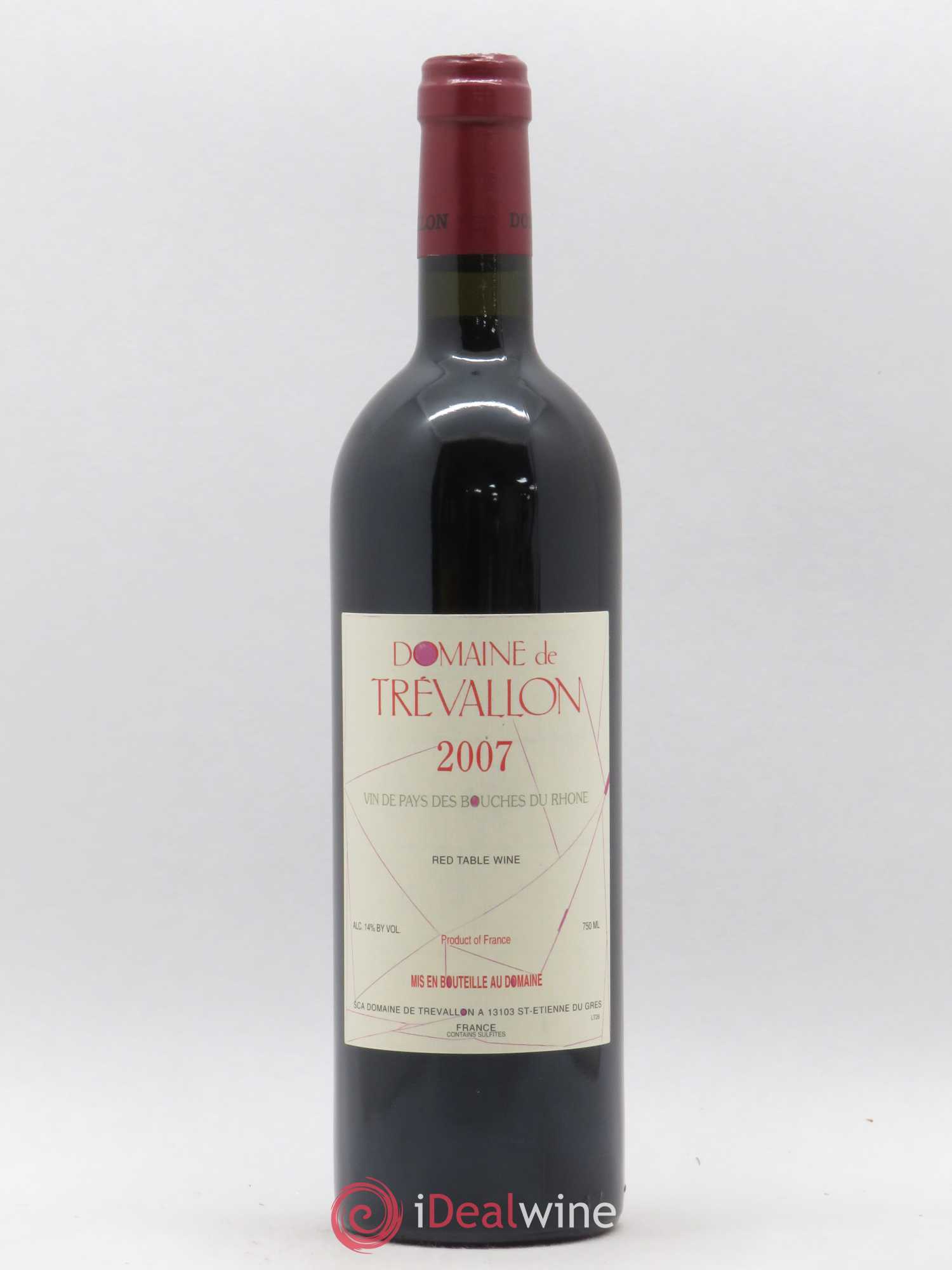 VDP Bouches du Rhône Trévallon (Domaine de) Eloi Dürrbach 2007 - Lot de 1 bouteille - 0