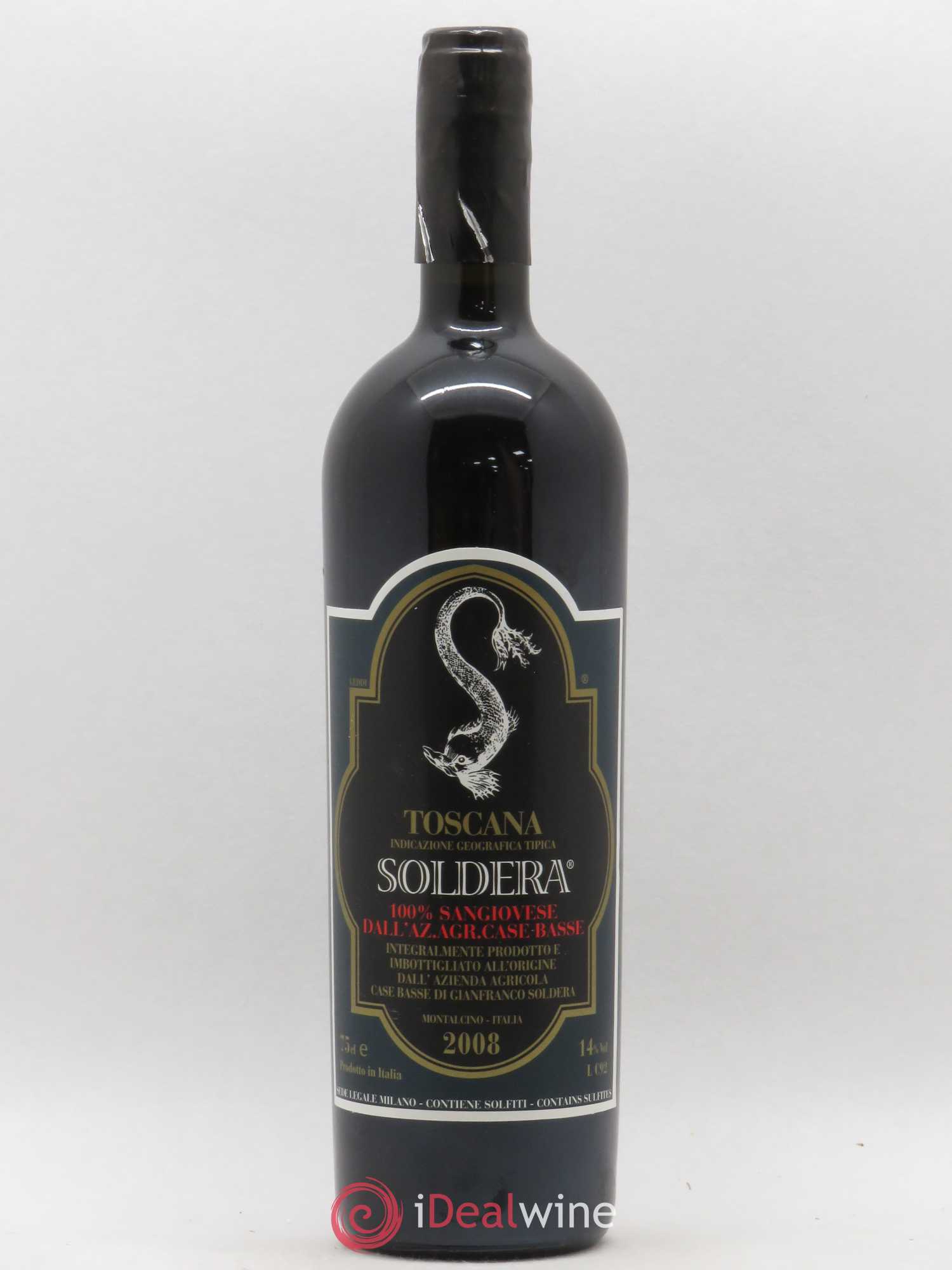 Toscana IGT Soldera Azienda Agricola Case Basse Sangiovese 2008 - Posten von 1 Flasche - 0