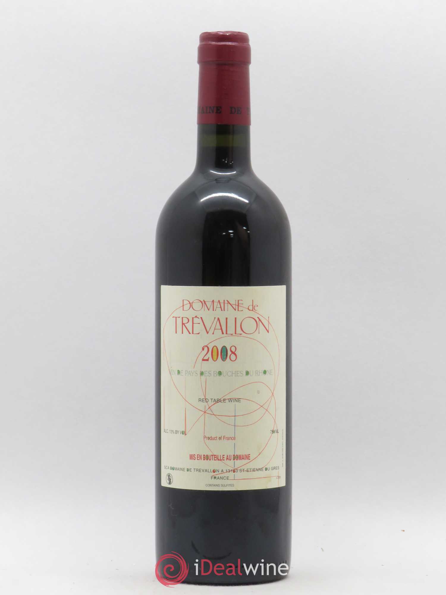 VDP Bouches du Rhône Trévallon (Domaine de) Eloi Dürrbach 2008 - Lot de 1 bouteille - 0