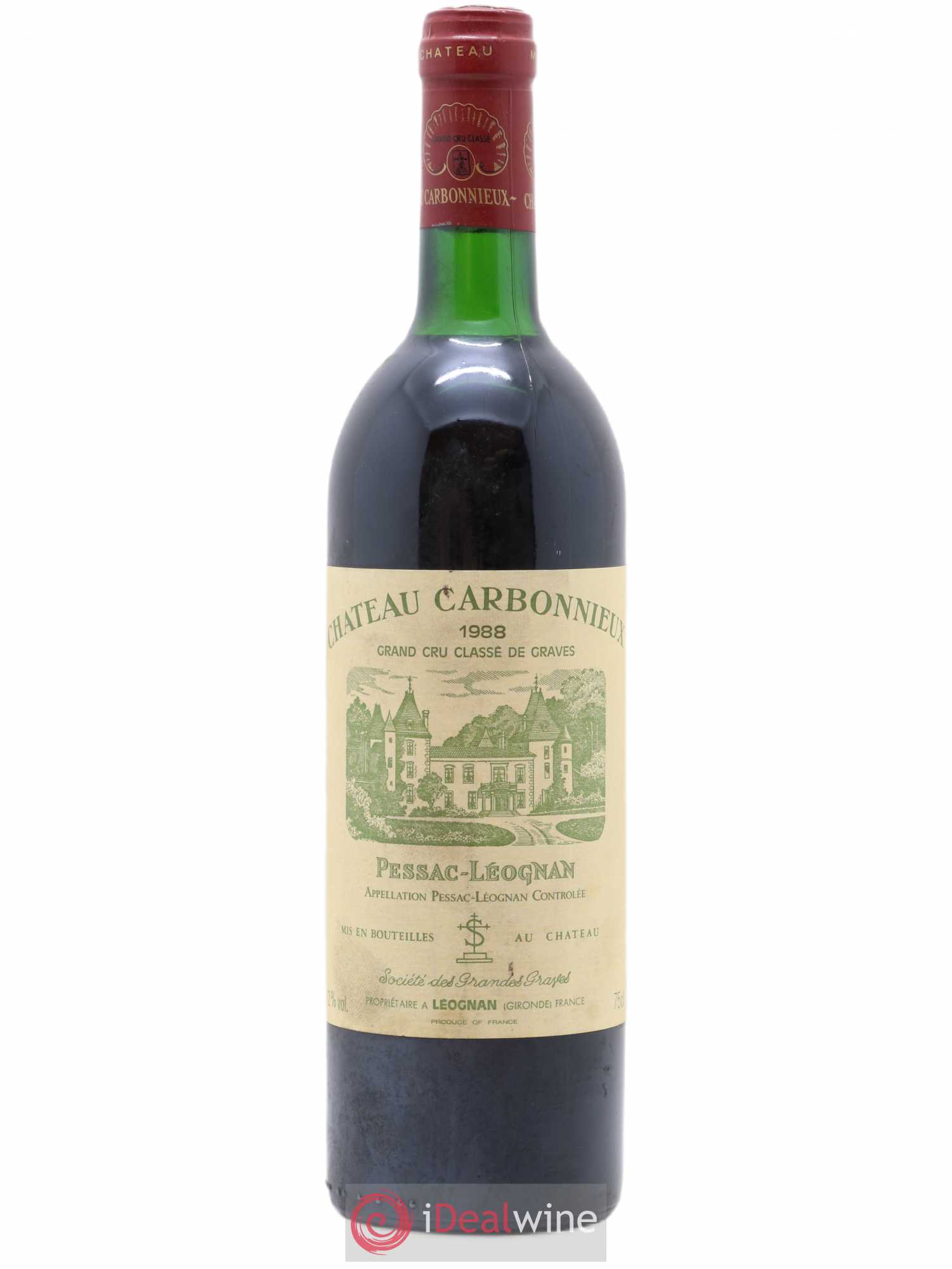 Château Carbonnieux Cru Classé de Graves 1988 - Lot de 1 bouteille - 0