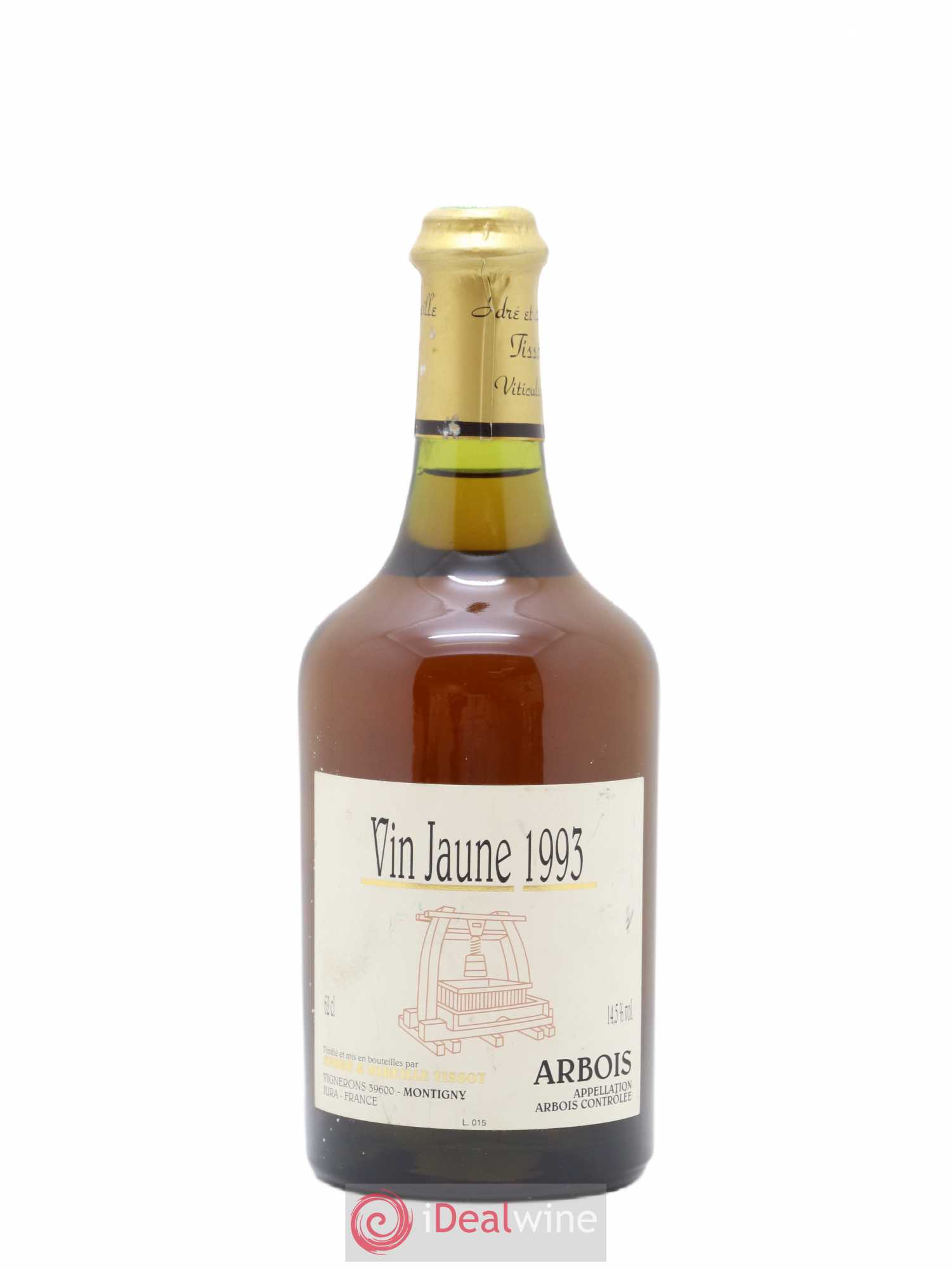 Arbois Vin Jaune Tissot 1993 - Lot de 1 bouteille - 0