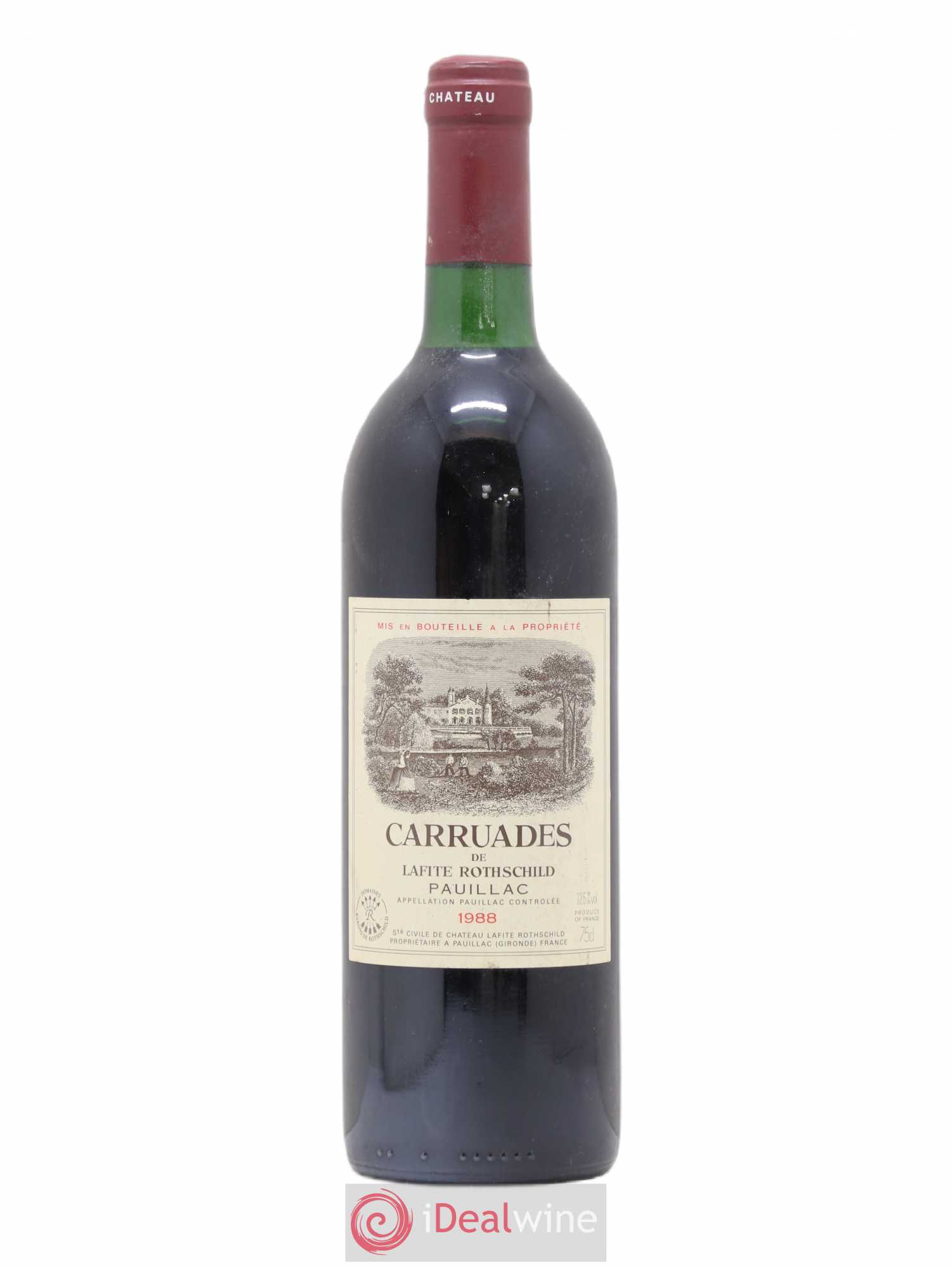 Carruades de Lafite Rothschild Second Vin 1988 - Lot de 1 bouteille - 0