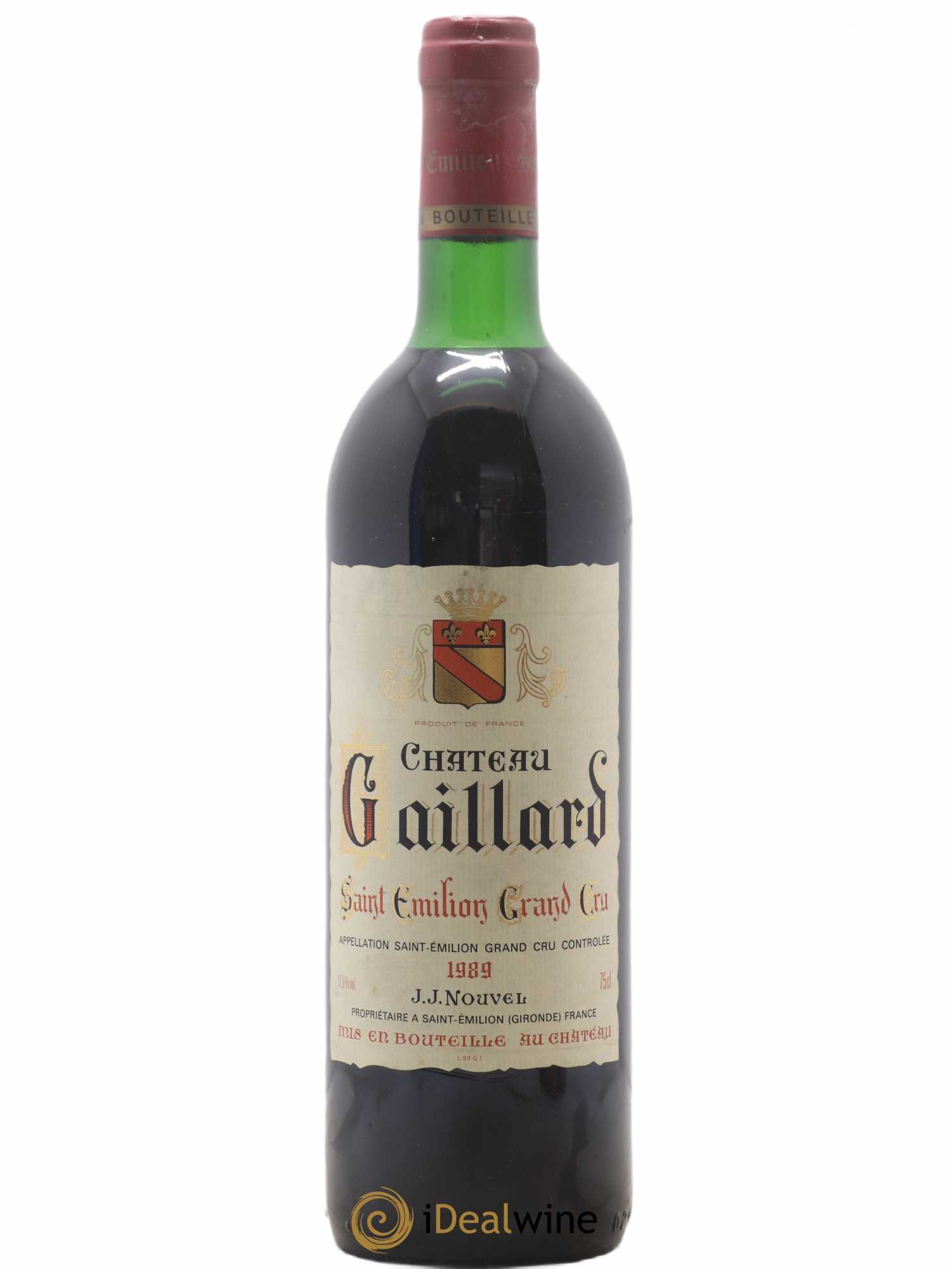 Saint-Émilion Grand Cru Château Gaillard (sans prix de réserve) 1989 - Posten von 1 Flasche - 0