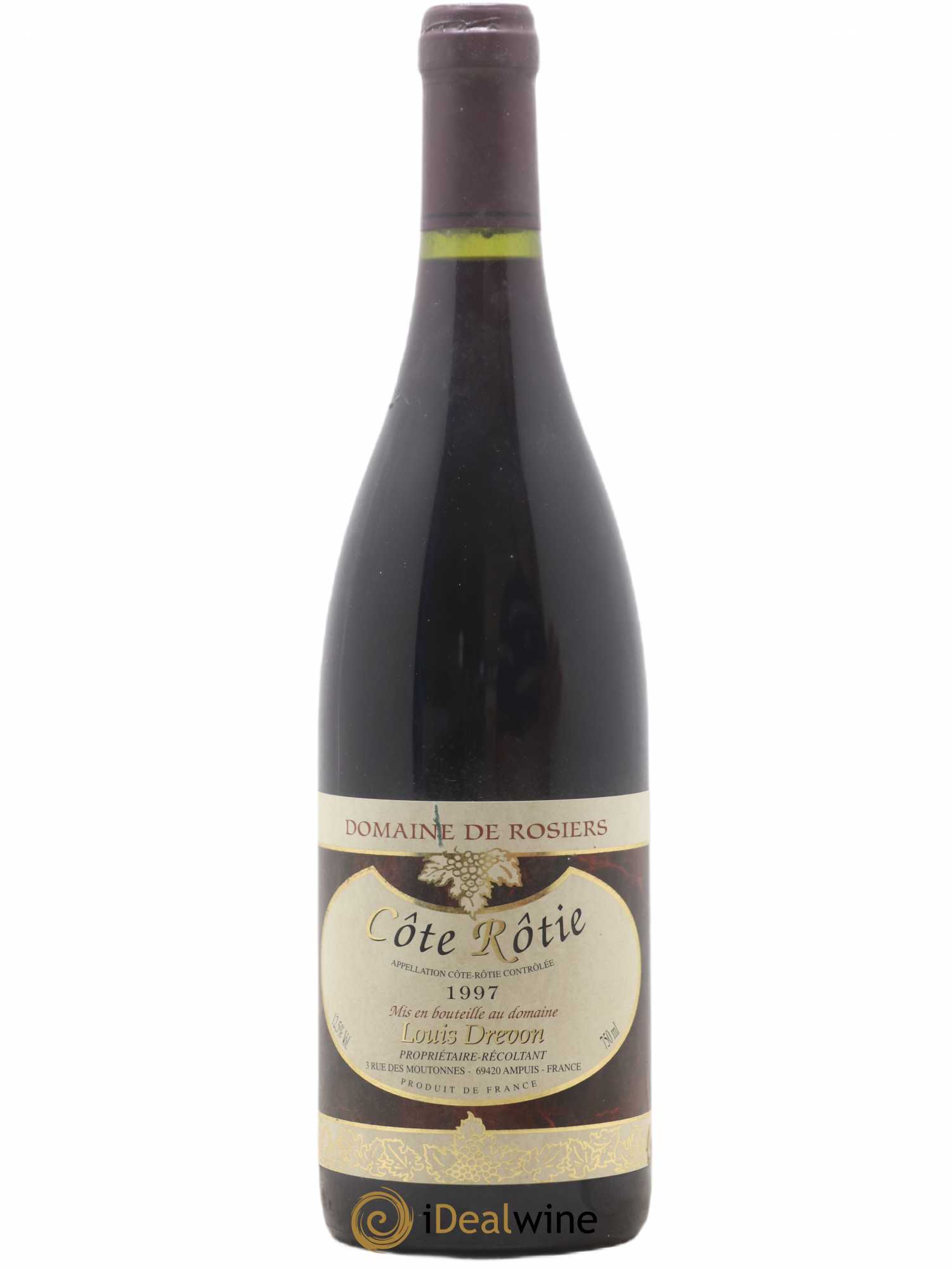 Côte-Rôtie Domaine Rosiere 1997 - Posten von 1 Flasche - 0