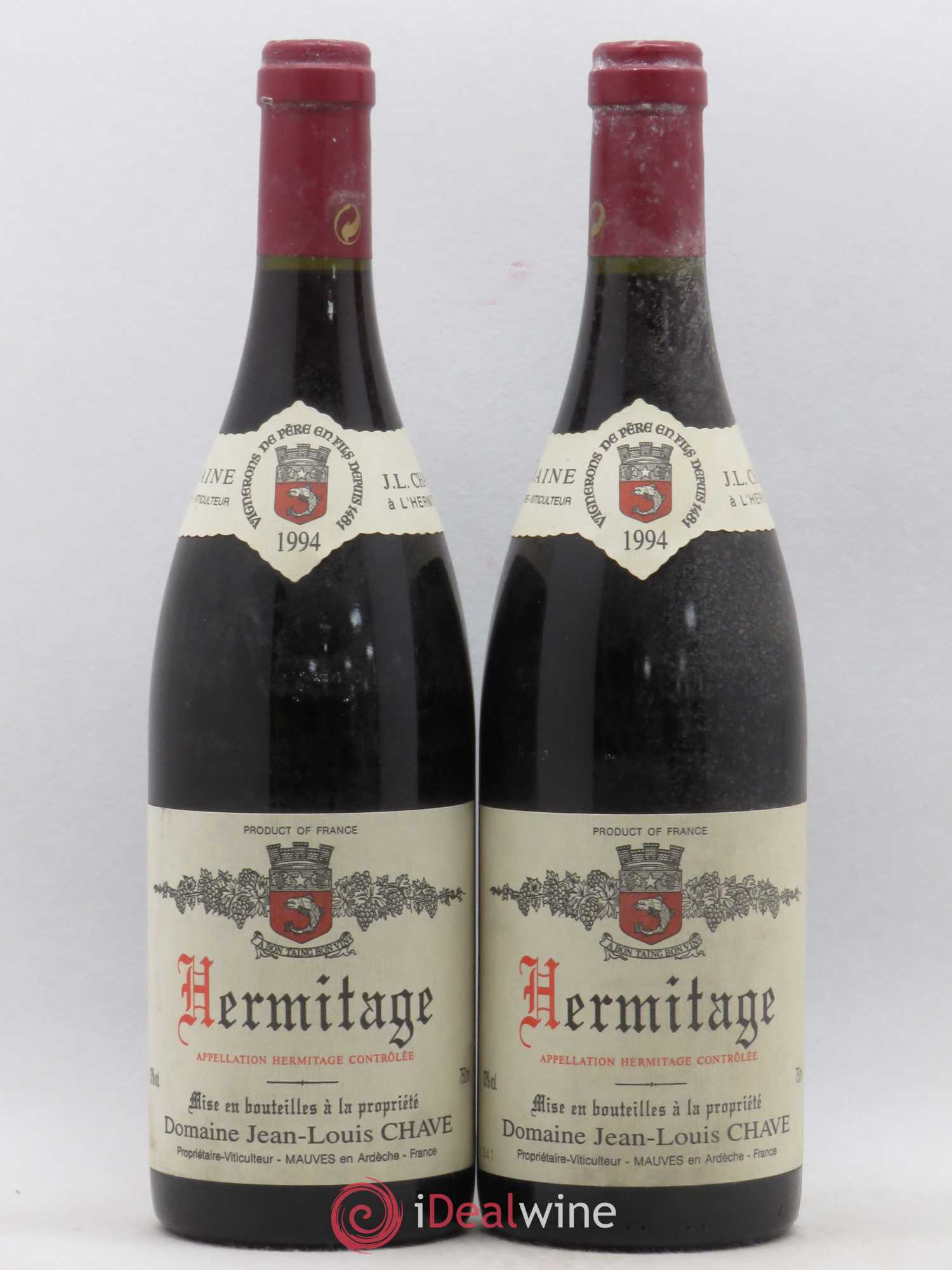 Hermitage Jean-Louis Chave 1994 - Lot de 2 bouteilles - 0