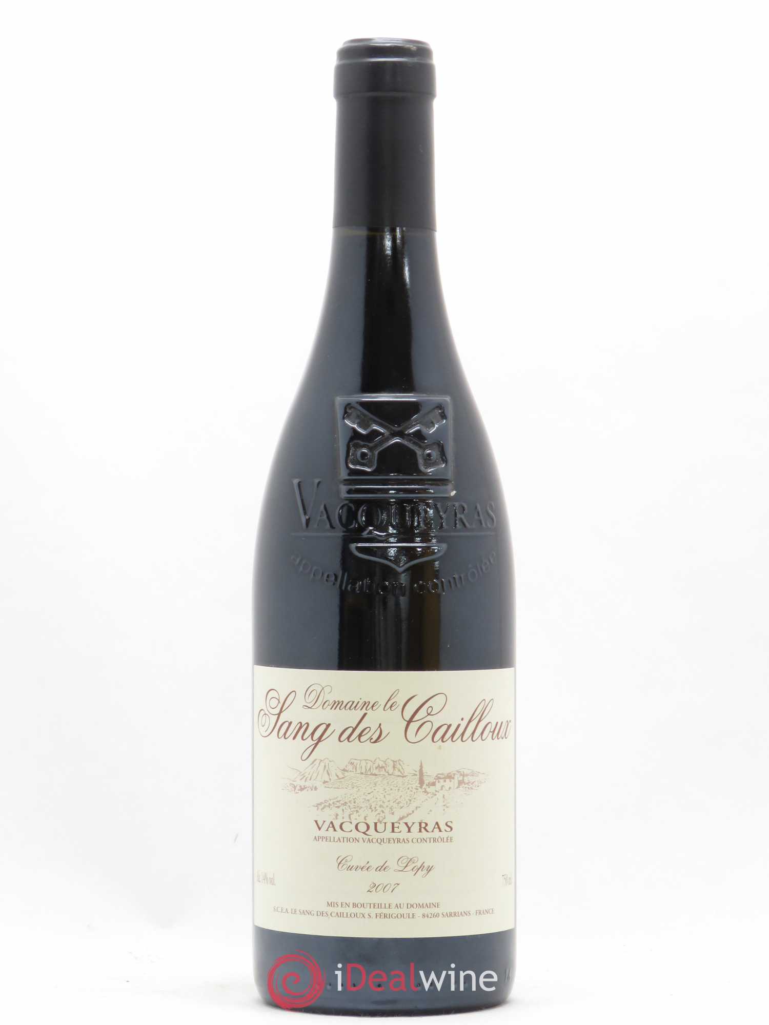 Vacqueyras Cuvée de Lopy Le Sang des Cailloux 2007 - Lot de 1 bouteille - 0